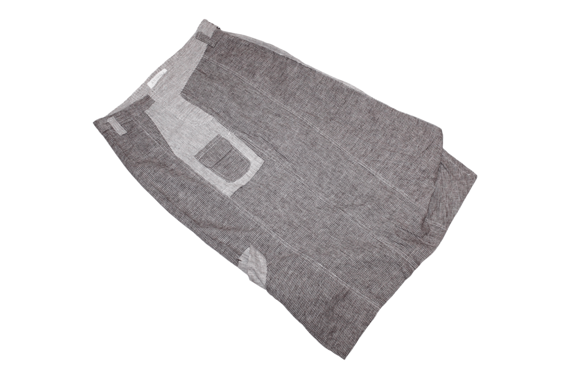 Japanese Brand Rare VTG🔥 ANIMALE Hickory Linen Cotton Asymmetric Skirt Size 30" / US 8 / IT 44 - 6 Thumbnail