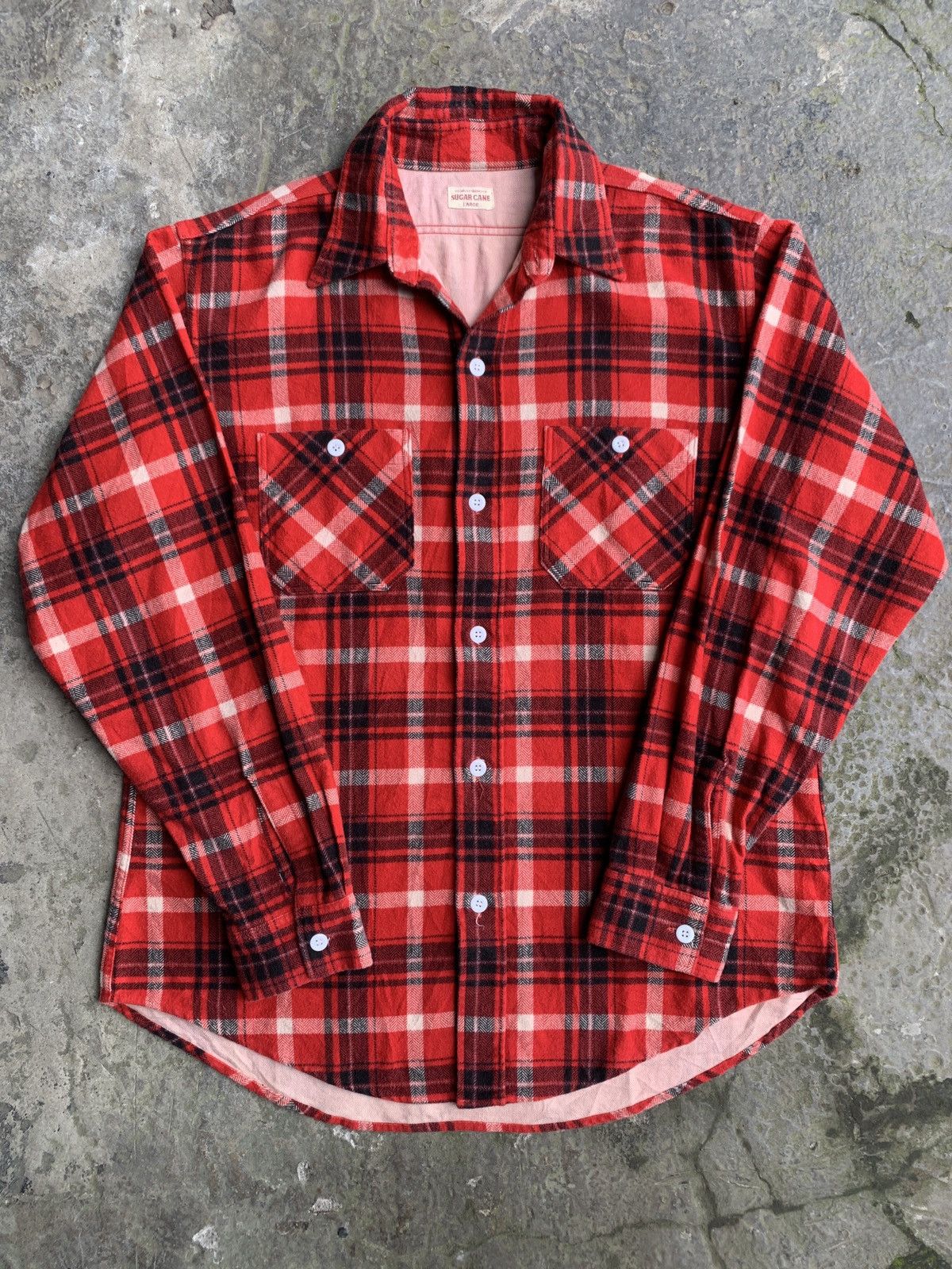 Sugar Cane Heavy Flannel Sugar Cane Double Pocket Large Size US L / EU 52-54 / 3 - 1 Thumbnail