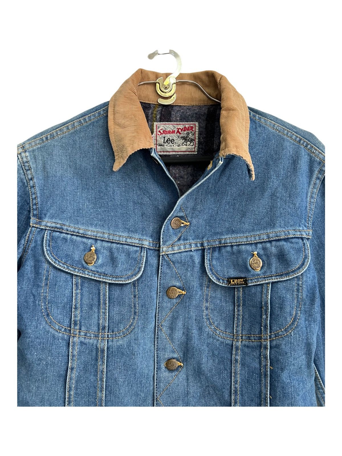 Lee Vintage LEE Storm Rider Blanket Lined Trucker Denim Jacket Size US M / EU 48-50 / 2 - 5 Thumbnail