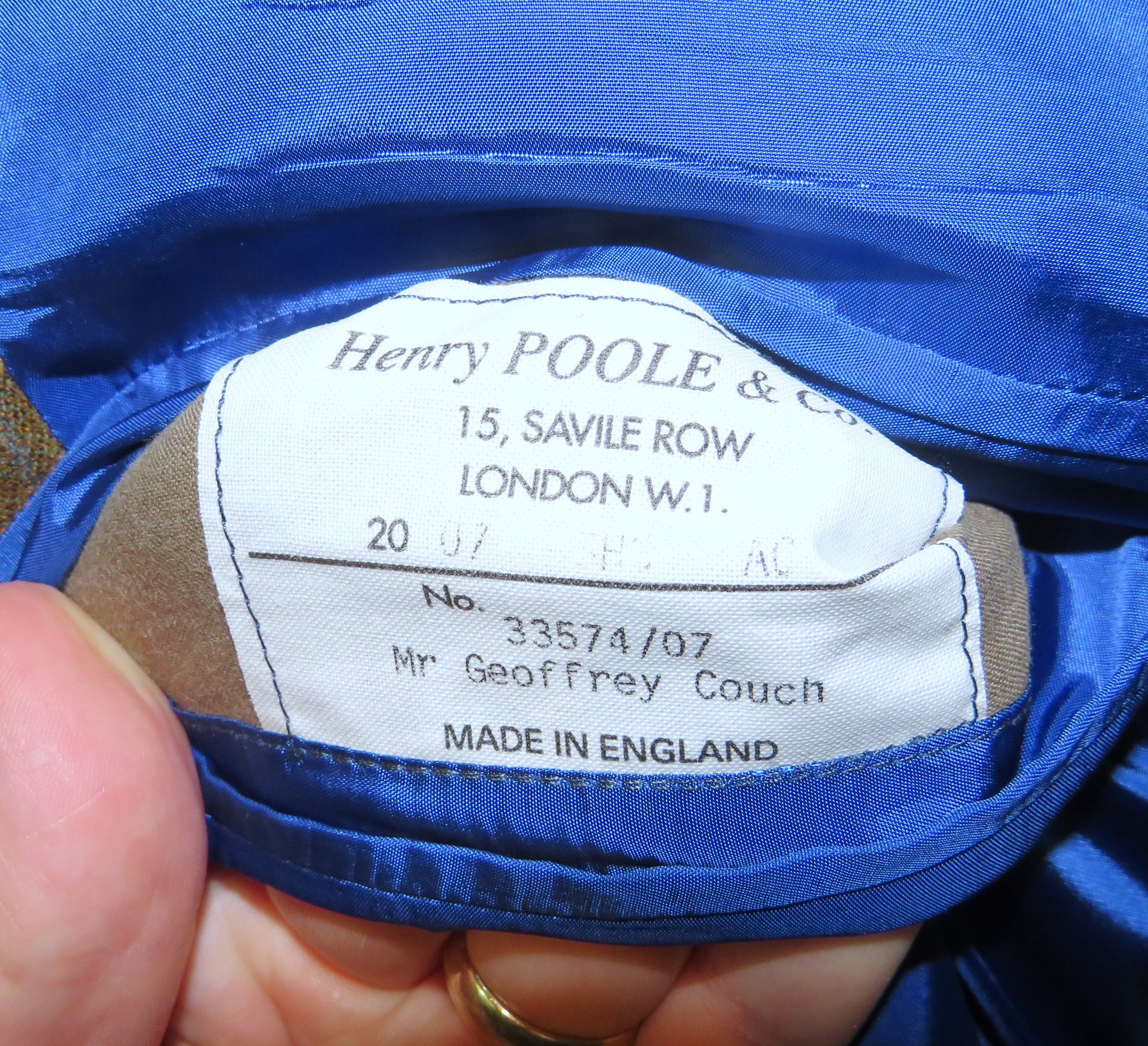 Henry Poole × Savile Row Bespoke Brown Windowpane Two Button 48XL Size 48L - 11 Thumbnail