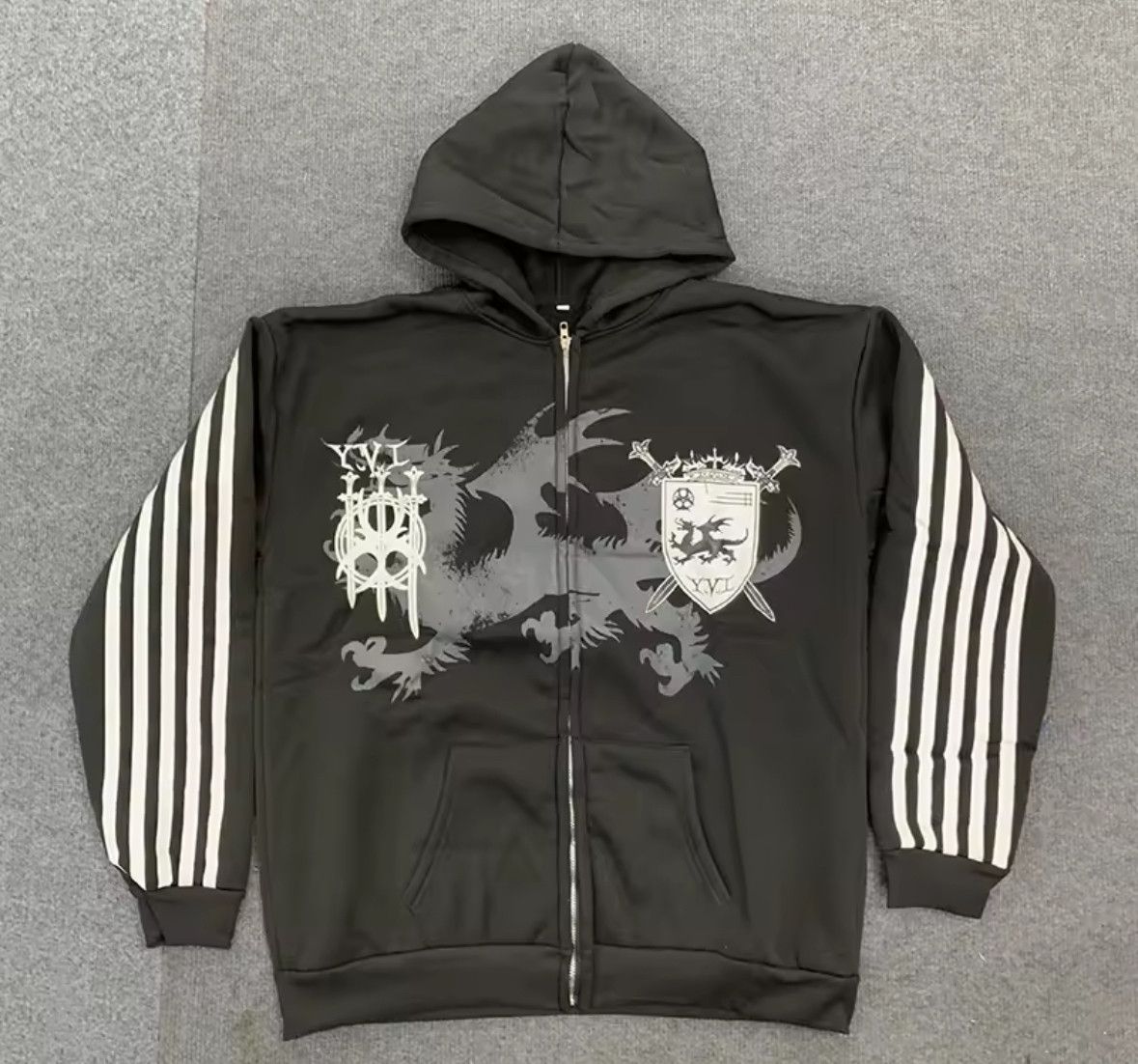 Other Fashion Punk Goth Grunge Dragon Sport Team Hat Hoodies Size US M / EU 48-50 / 2 - 3 Thumbnail