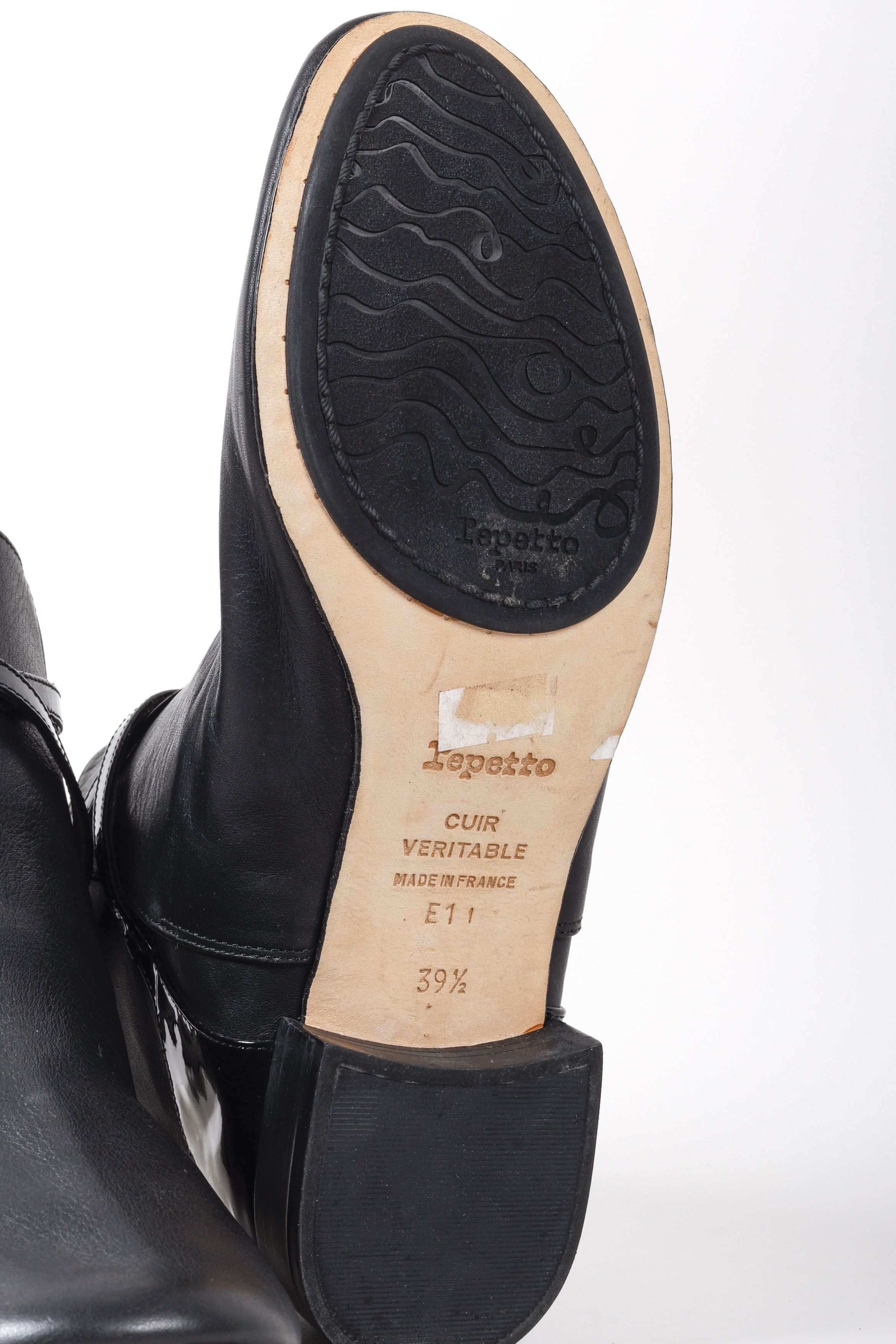 Repetto Mythique Trevor Black Leather Boots - Main Image