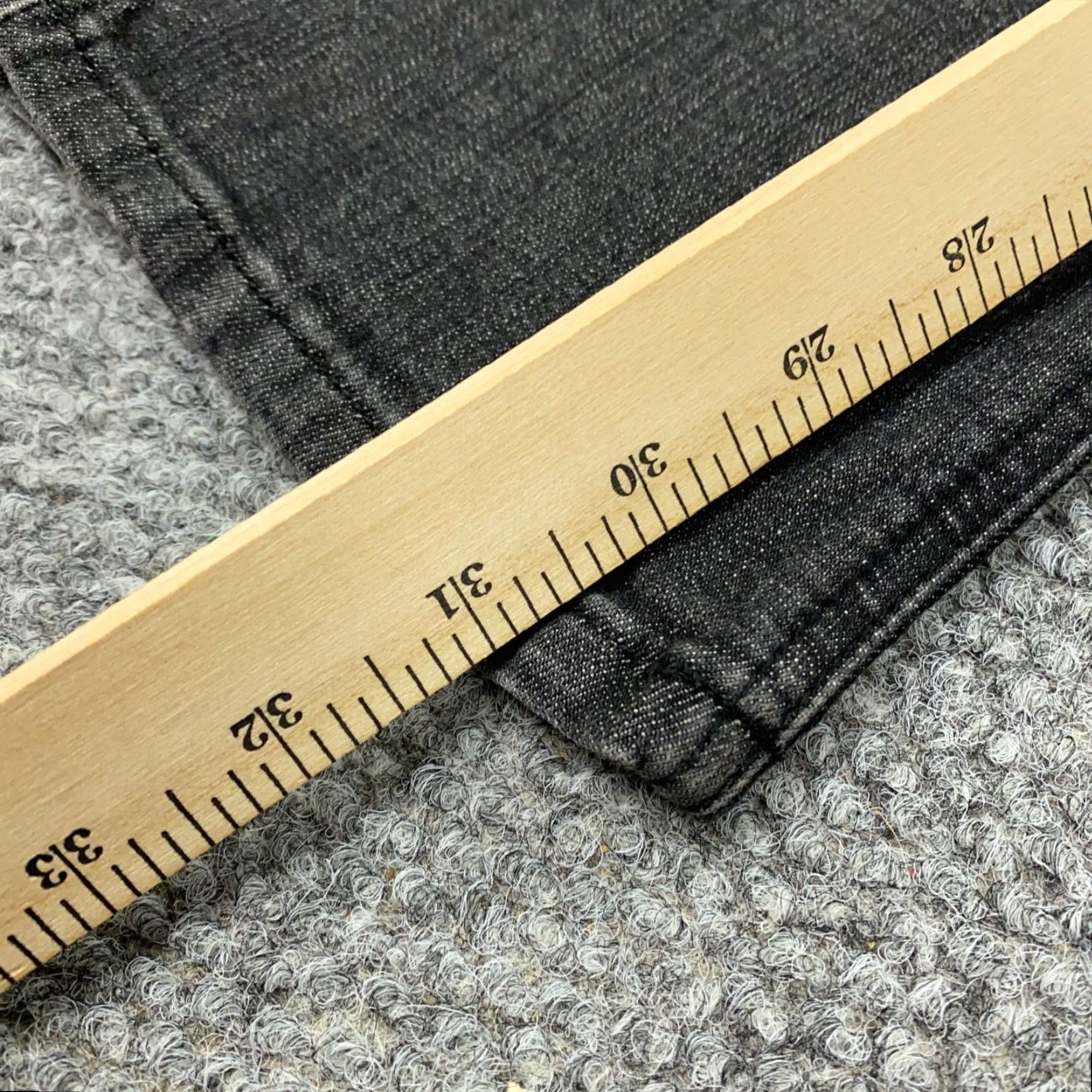 White House Black Market White House Black Market Womens Jeans Slim Straight 10 Regular Black Denim 31in Inseam Stretch 90s? Size 33" - 6 Thumbnail