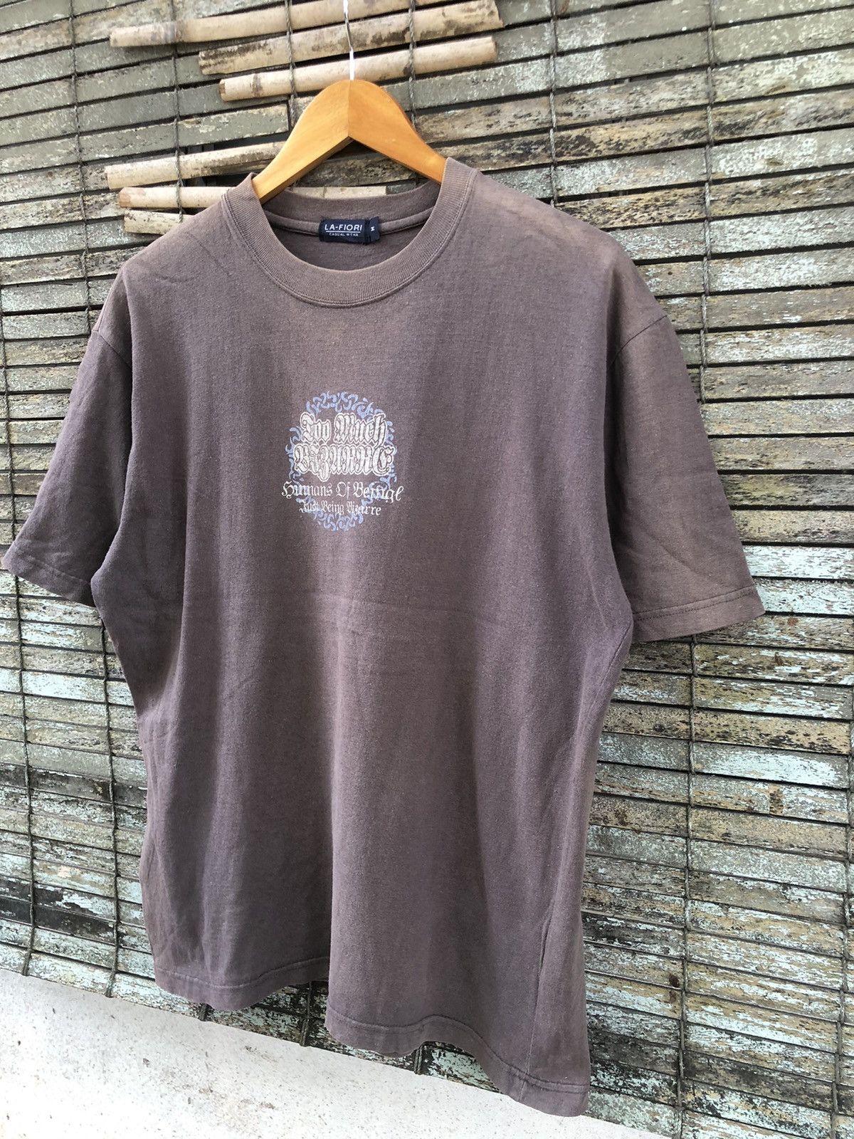 Japanese Brand × Vintage Vintage Sundaded La-Fiori Tribal Poem Skull Tee Size US L / EU 52-54 / 3 - 12 Thumbnail