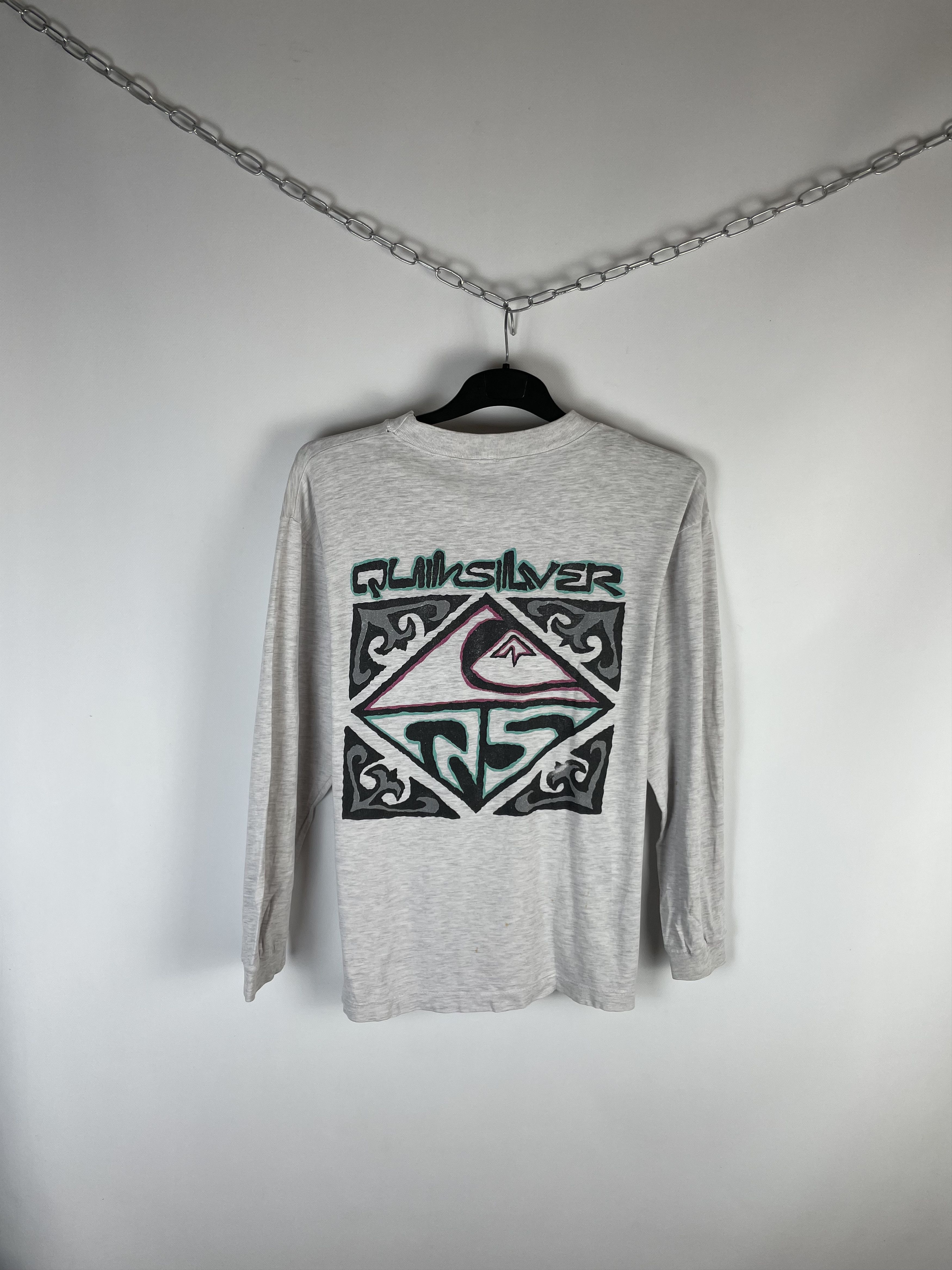 Quiksilver Vintage 90s Surf Quicksilver Long Sleeve Size US L / EU 52-54 / 3 - 1 Thumbnail
