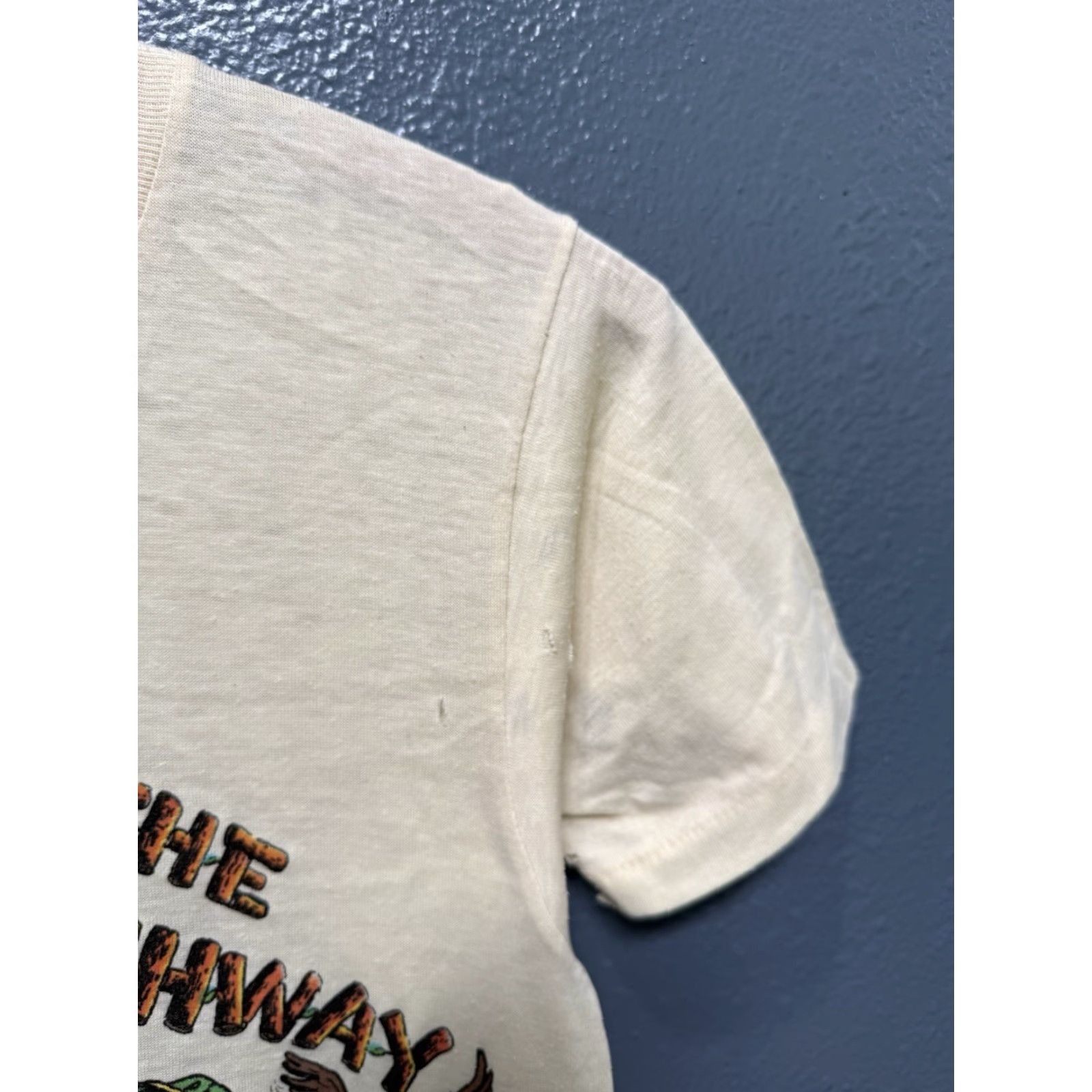 Vintage VINTAGE Alaskan Highway Graphic Cotton Tee Shirt M White 70s Mens T-Shirt 70s Theme Size US M / EU 48-50 / 2 - 5 Thumbnail
