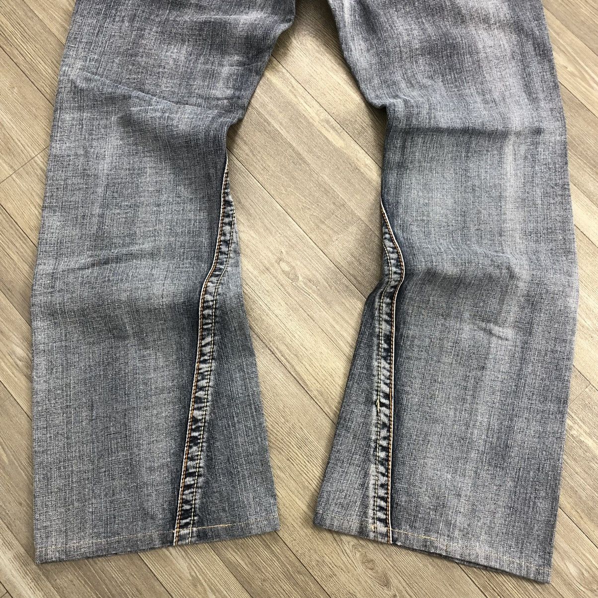 If Six Was Nine × Japanese Brand × semanticdesign 2000s Semantic Design Leopard Distressed LGB Flarred Jeans Size US 30 / EU 46 - 16 Thumbnail