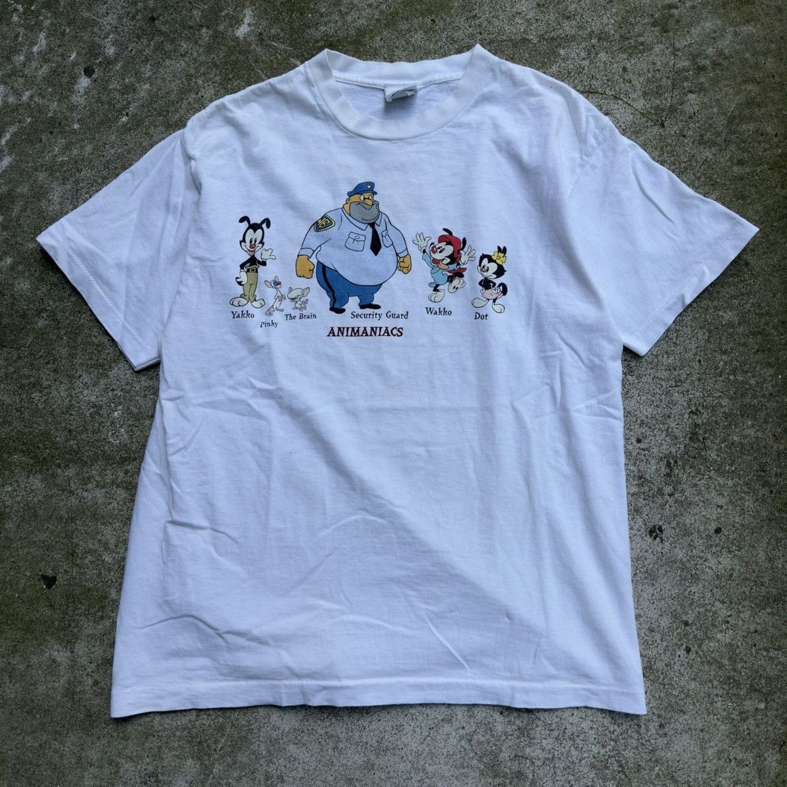 Vintage Vintage 90s Animaniacs Single Stitch Character Tee Size US L / EU 52-54 / 3 - 8 Thumbnail