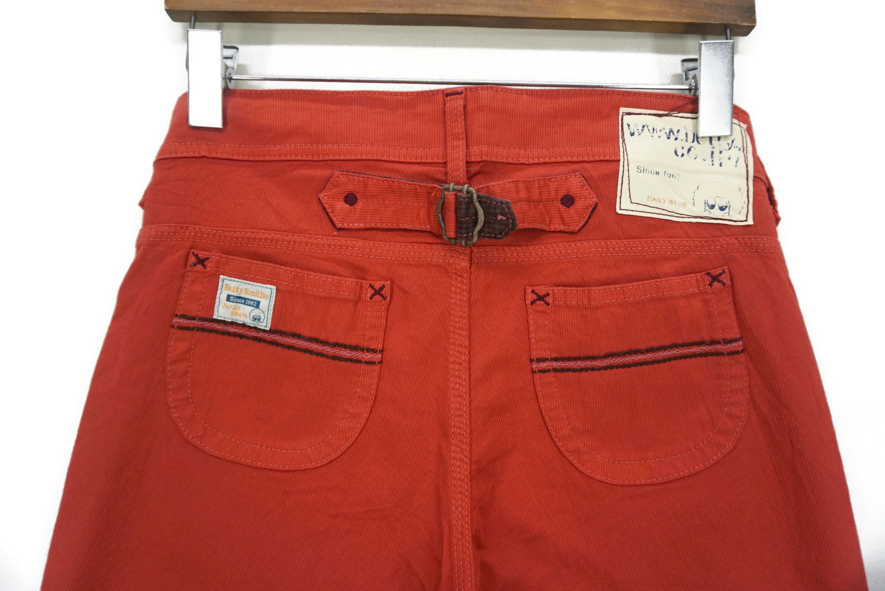 Japanese Brand Betty Smith Pants Size W29xL31.5 Low Rise Workwear Dungarees Size 26" / US 2 / IT 38 - 6 Thumbnail