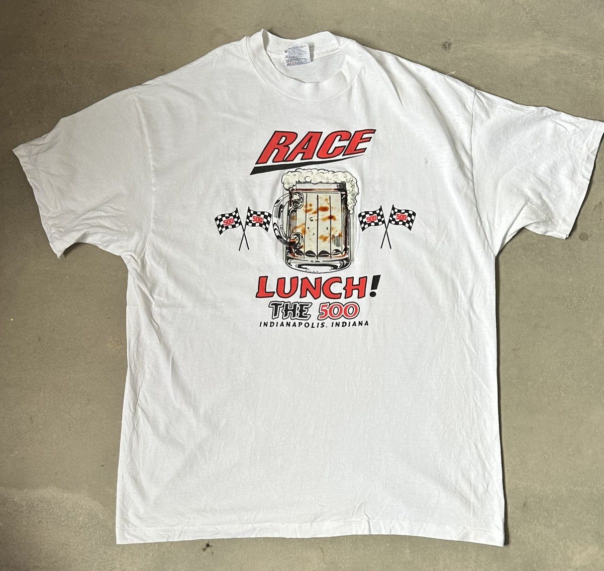 Vintage VINTAGE RACE LUNCH 500 INDIANAPOLIS RACING TEE Size US L / EU 52-54 / 3 - 1 Thumbnail