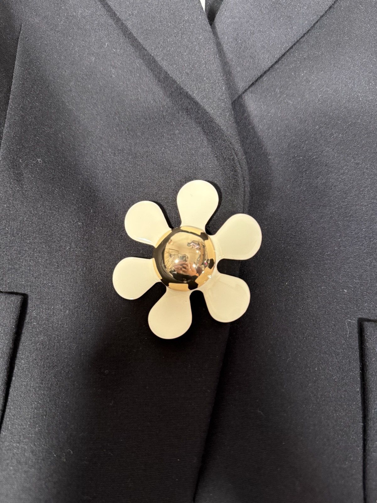 Moschino Moschino Flower Button Blazer Size L / US 10 / IT 46 - 5 Thumbnail