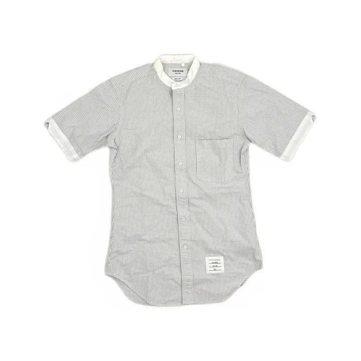 Thom Browne Thom Browne Casual Striped Stand Collar Shirt -2507 Size US S / EU 44-46 / 1 - 2 Thumbnail