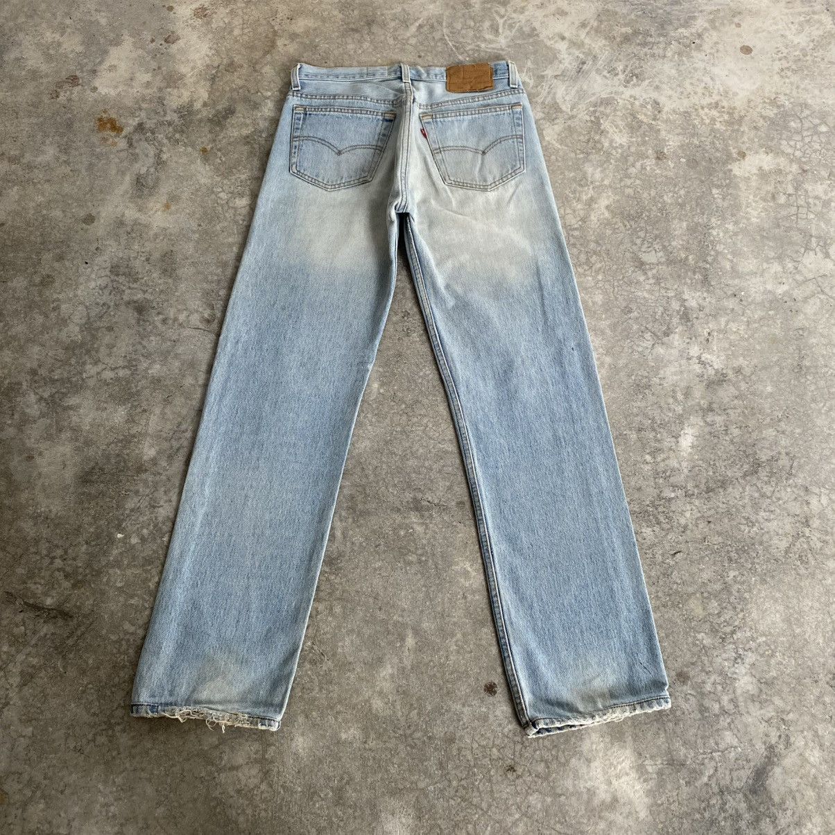 Levi's Vintage 90’s Levis 501 x Dorobo Nikki Printed Blue Jeans Size US 30 / EU 46 - 13 Thumbnail