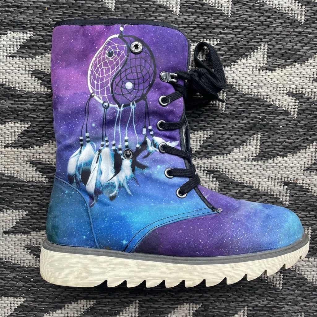 Yes We Vibe Yin Yang Galaxy Dream Catcher Boot $160 W