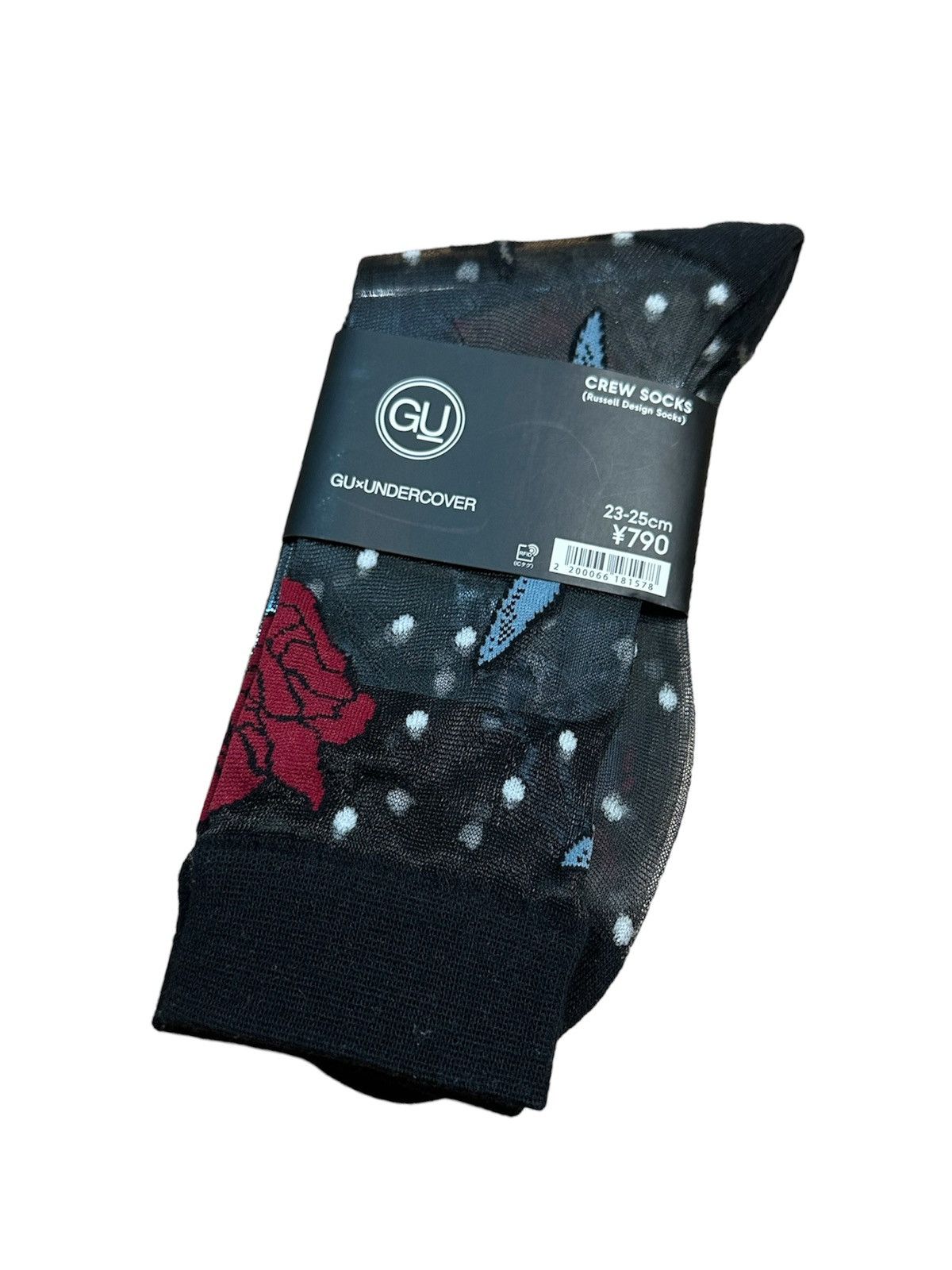 Undercover Undercover x Gu Limited Rose Black Mesh Socks Size ONE SIZE - 1 Thumbnail