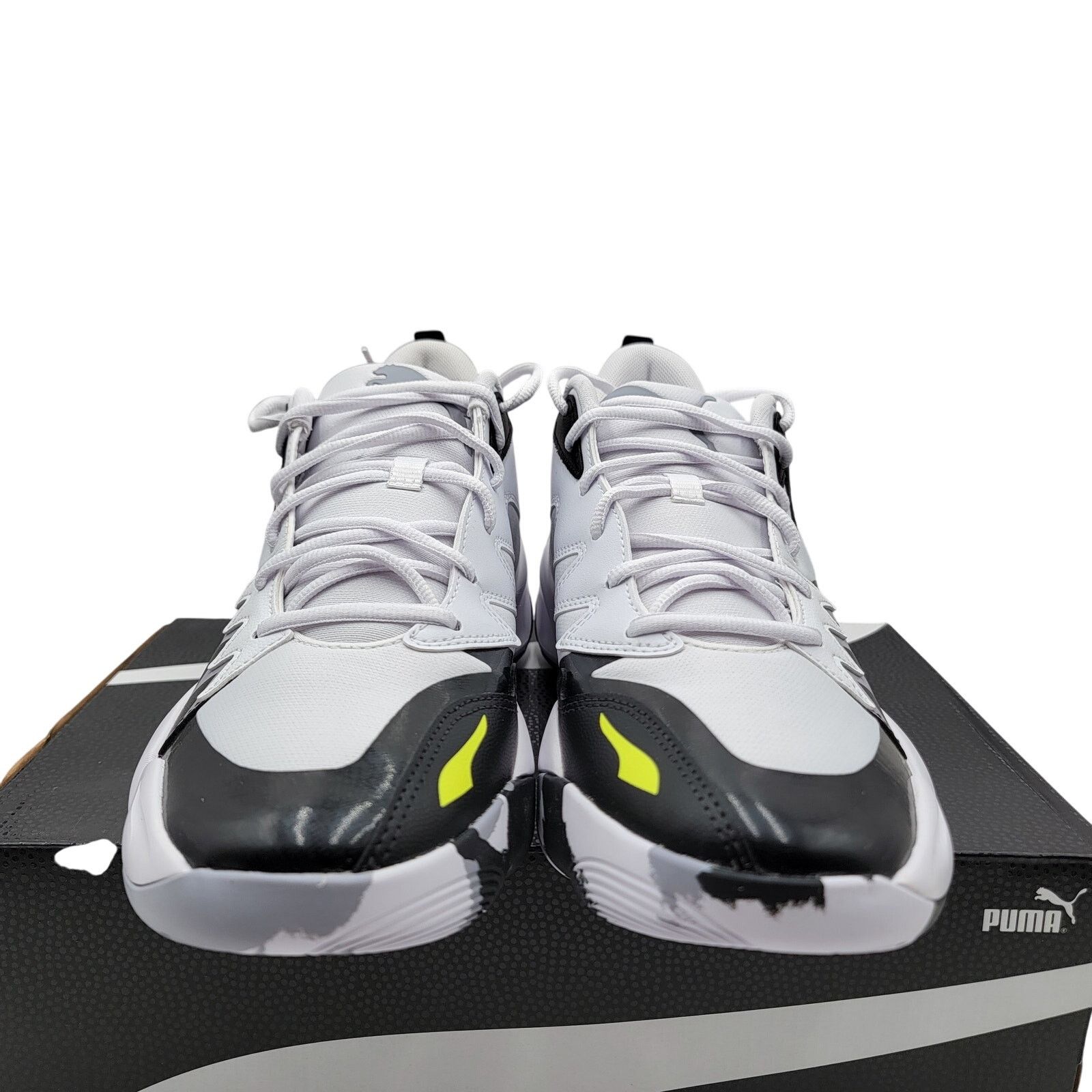 Puma Puma Genetics White Electric Lime Sneakers - Men's Size 10.5 Size US 10.5 / EU 43-44 - 3 Thumbnail