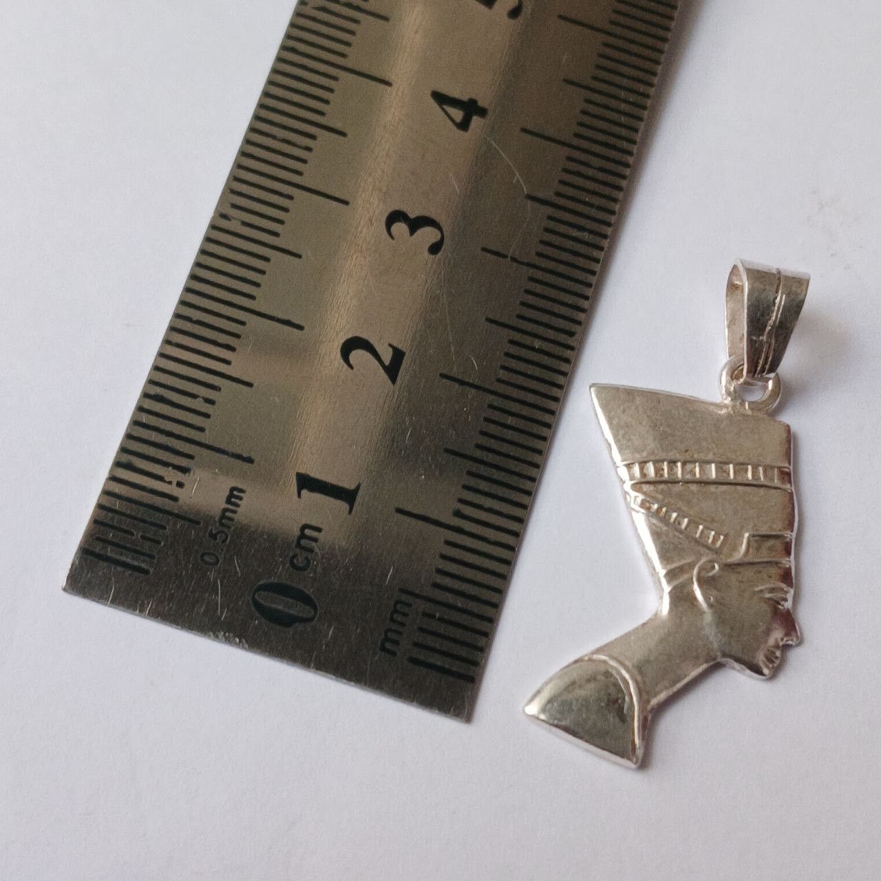Handmade silver 900 pendant of Queen Nefertiti – handcrafted Egyptian Size ONE SIZE - 2 Thumbnail