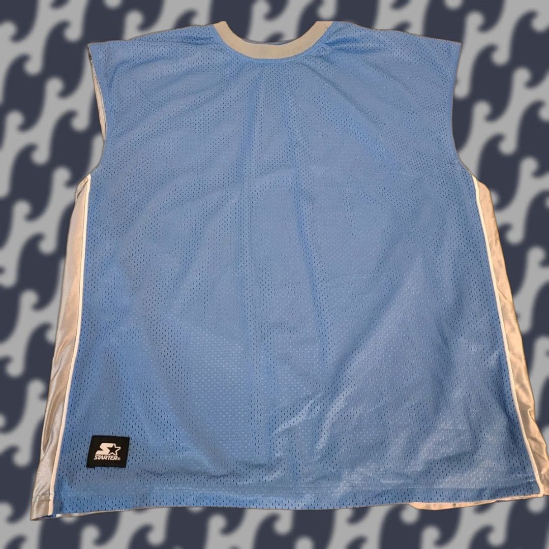Starter VINTAGE Starter Basketball Jersey Adult XL Reversible Silver Blue Blank Size US XL / EU 56 / 4 - 1 Thumbnail