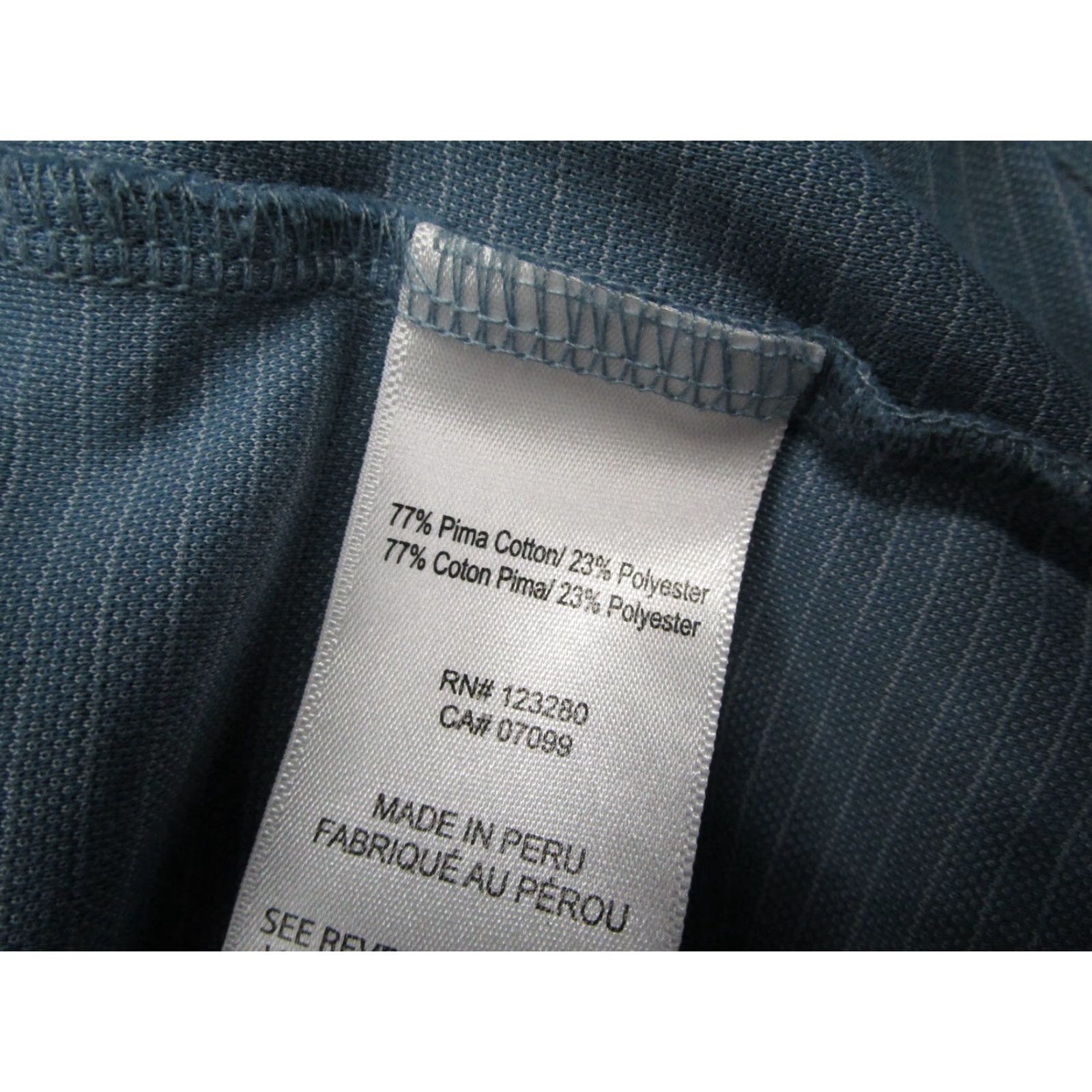 TravisMathew TRAVIS MATHEW Shirt Mens 2XL XXL Blue Polo Golf Performance Logo Short Sleeve Striped Cotton Blend Nike Size US XXL / EU 58 / 5 - 4 Thumbnail