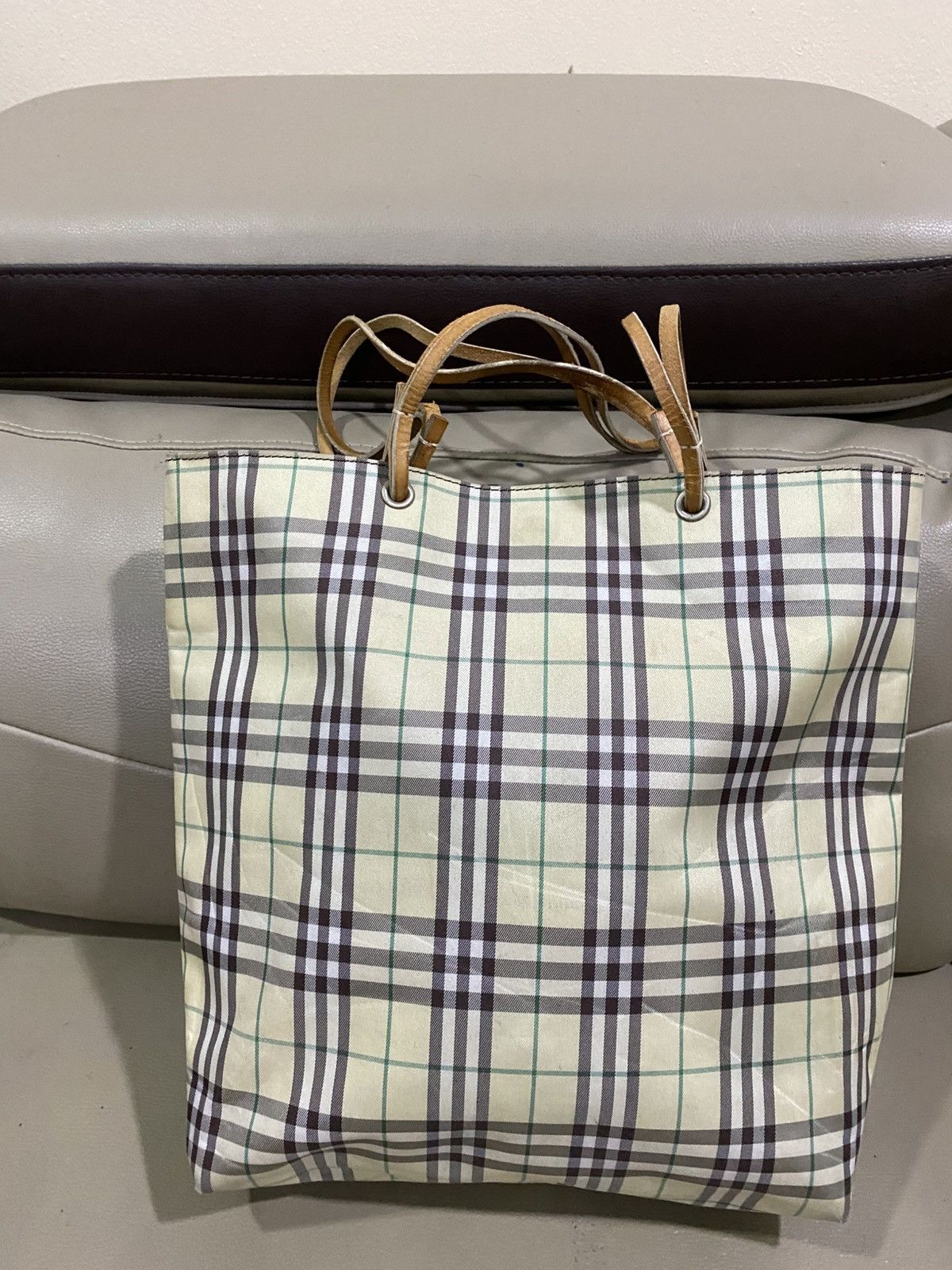 Burberry Authentic Vintage Burberry Nova Check Tote Bag Size ONE SIZE - 18 Thumbnail