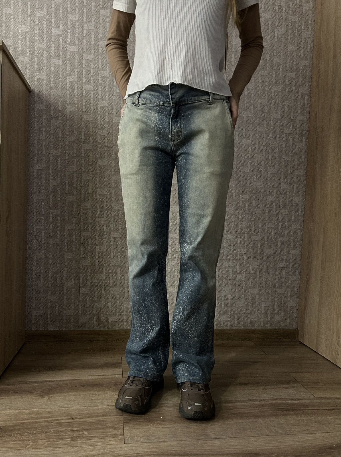 Jaded London Jaded London Bootcut women’s distressed jeans y2k Size 30" / US 8 / IT 44 - 1 Thumbnail