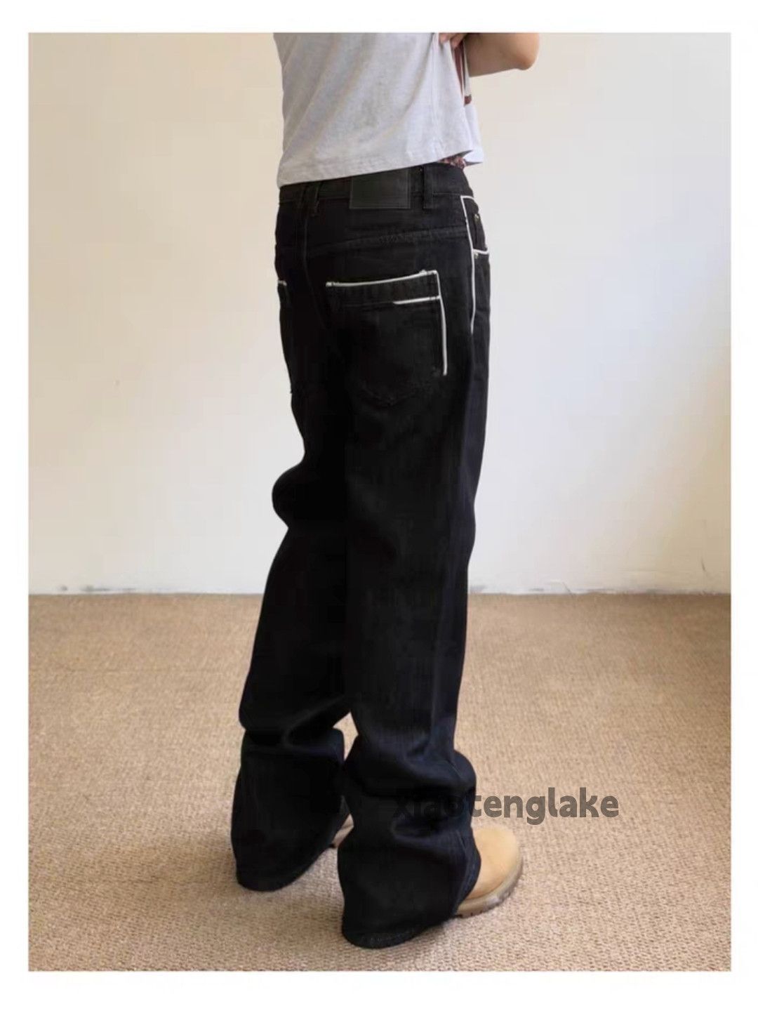 Jean zx punk grunge bootcut flared hiphop denim yuppie jeans Size US 32 / EU 48 - 4 Thumbnail