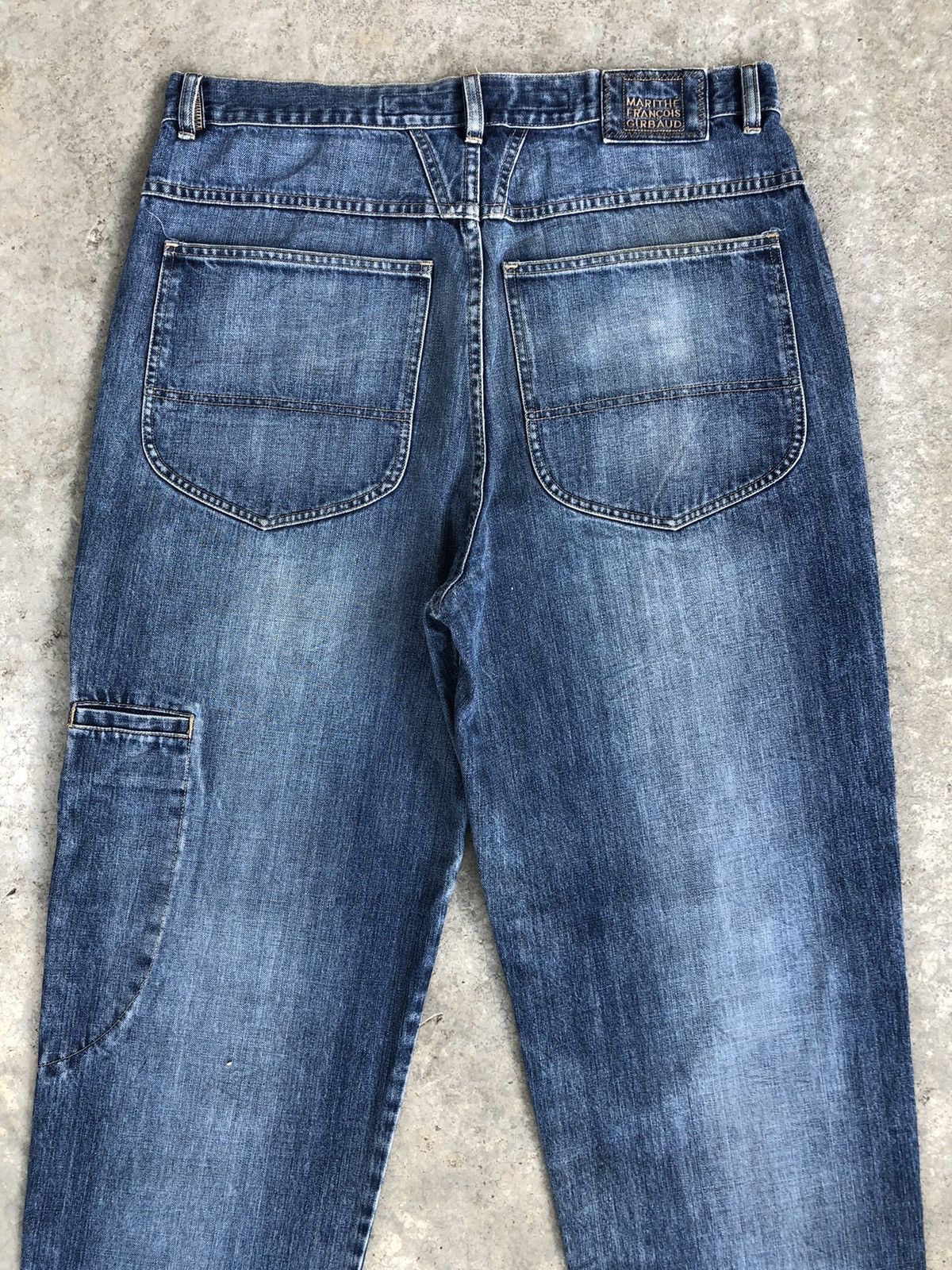 Marithe + Francois Girbaud Vintage Marithe Francois Girbaud Baggy Jeans Distressed Size US 36 / EU 52 - 8 Thumbnail