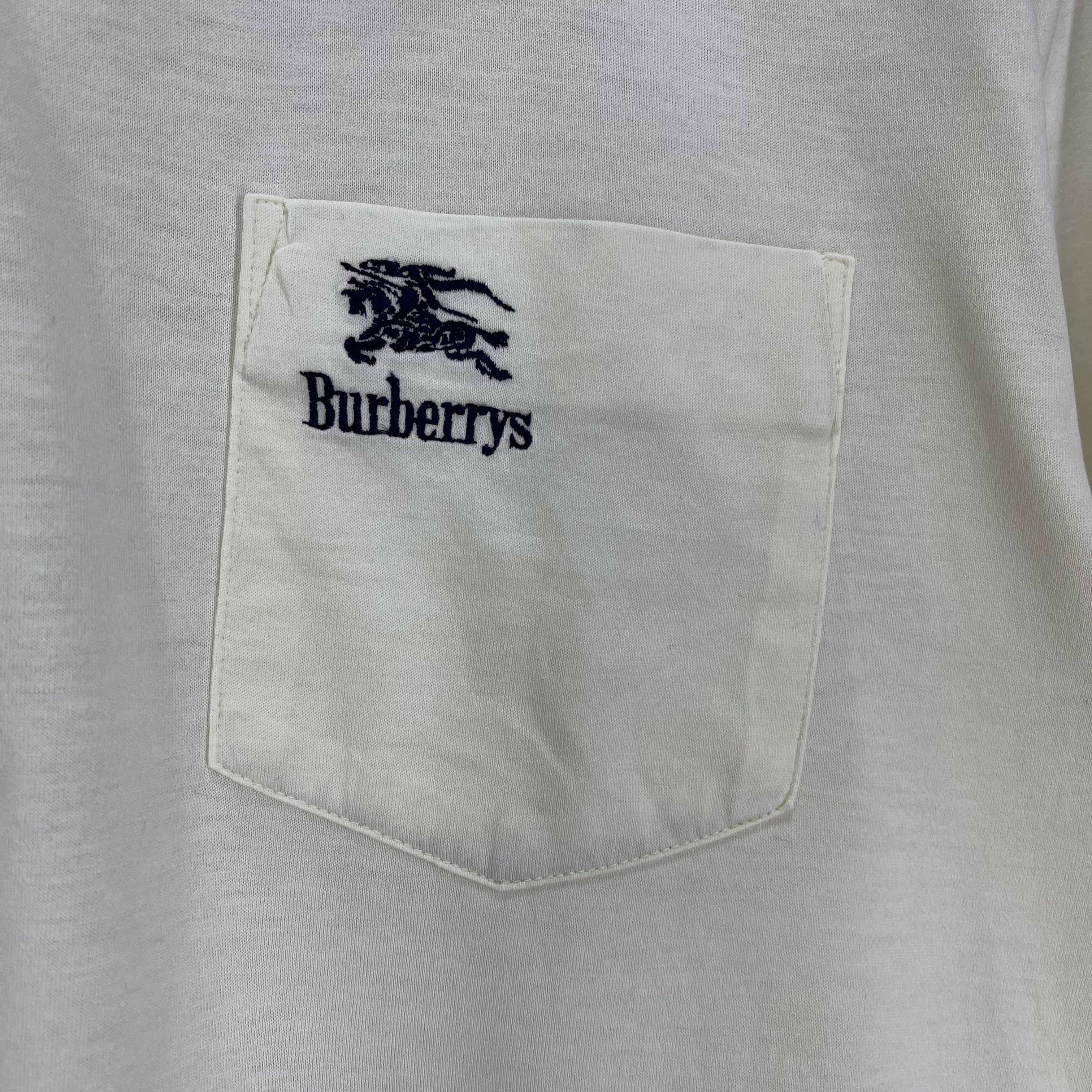 Burberry 90s Vintage BURBERRYS Turpan Cotton T Shirt #1485/AY Size US S / EU 44-46 / 1 - 3 Thumbnail