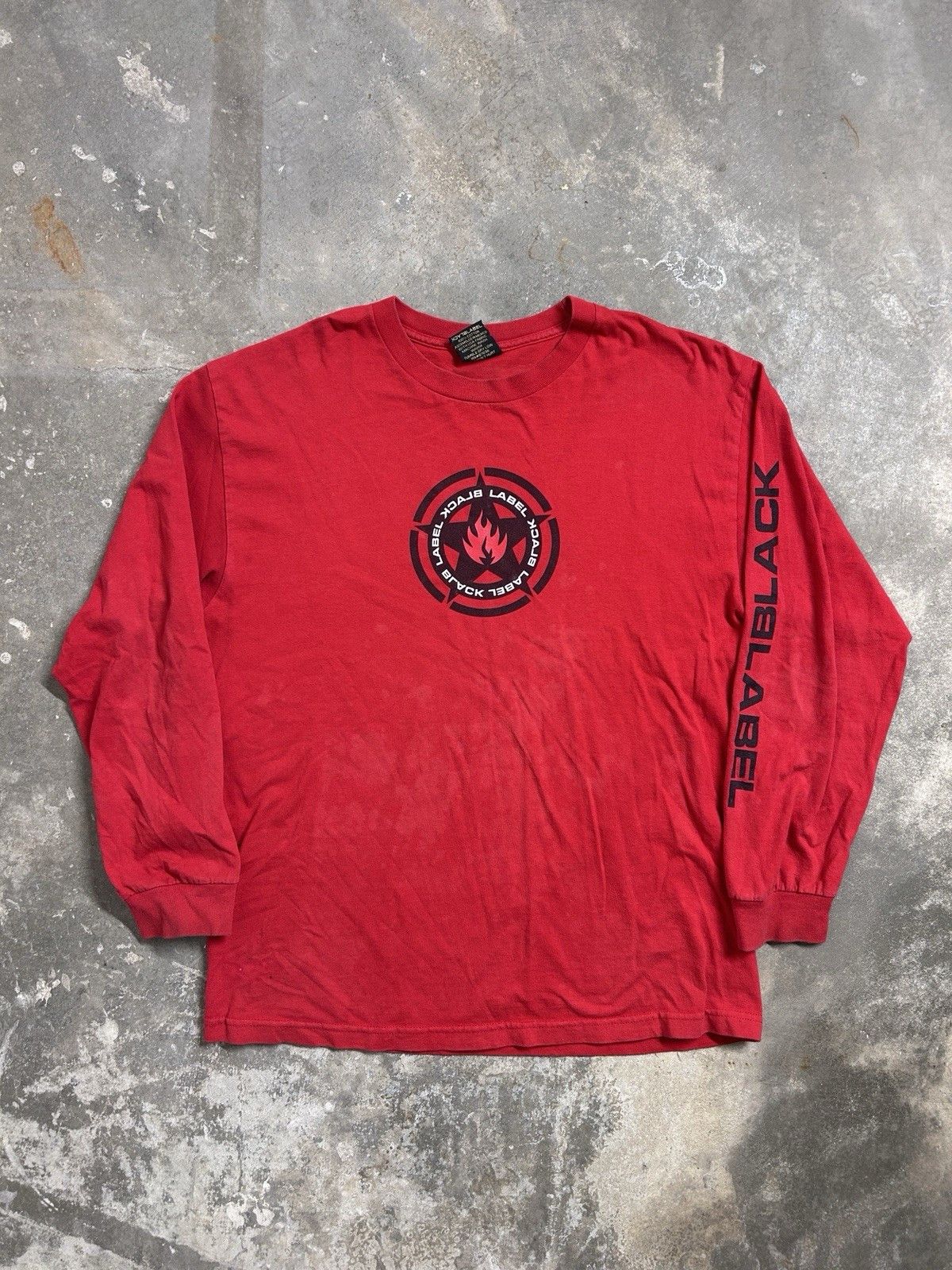 Black Label Vintage Y2K Black Label Skateboards Flame Skate Grunge Shirt Size US L / EU 52-54 / 3 - 1 Thumbnail