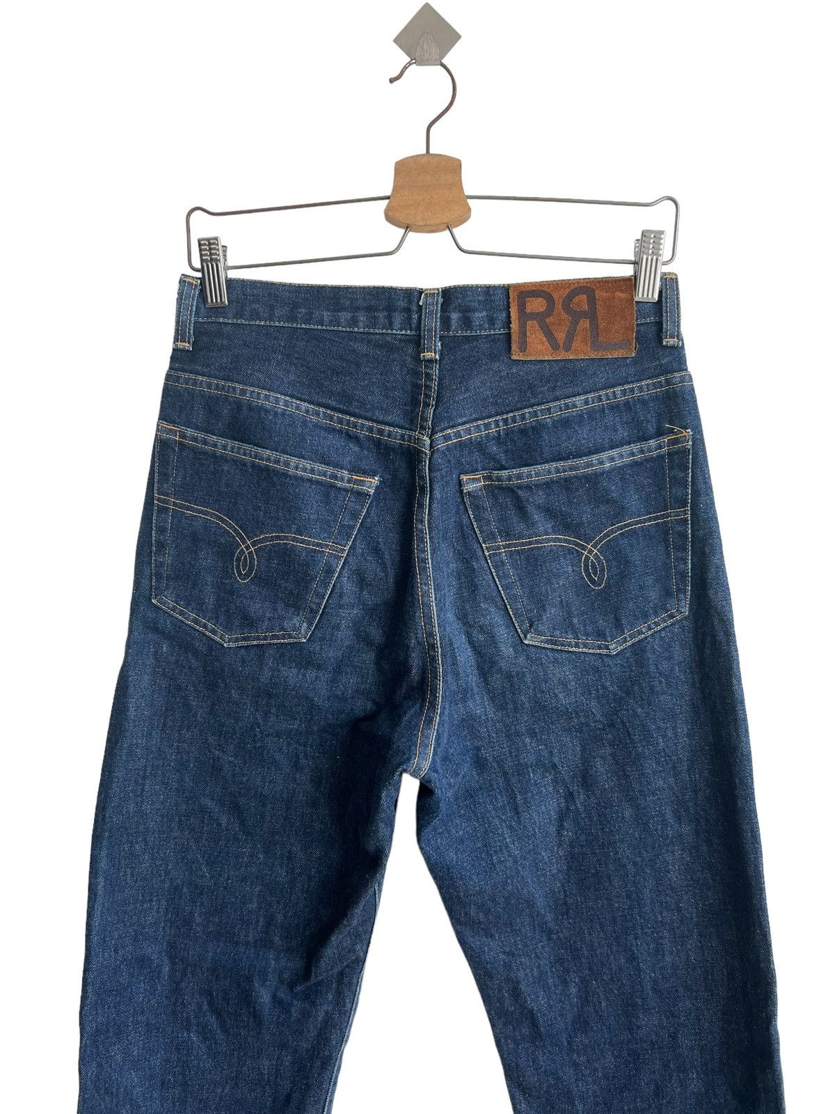 RRL Ralph Lauren 1980s Double RL RRL 🇺🇸 Regular Fit Baggy Selvaged Denim Size US 29 - 5 Thumbnail