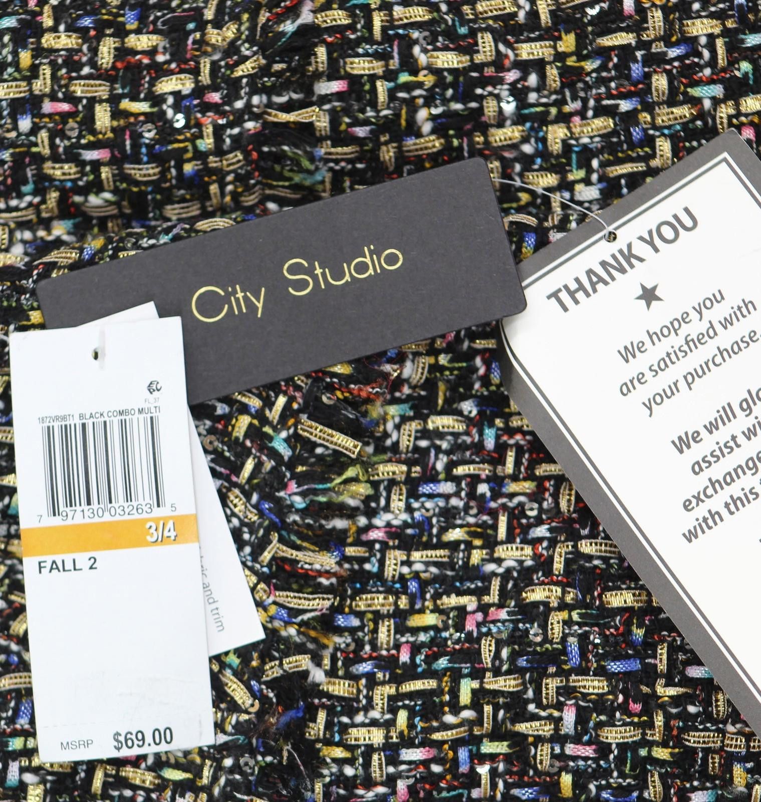 Other Nwt City Studio V Neck Sleeveless Dress Black Multi 3/4 Size M / US 6-8 / IT 42-44 - 3 Thumbnail