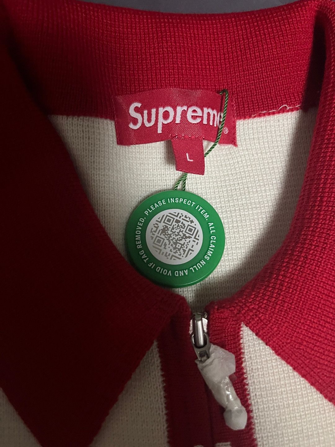 Supreme Supreme trim logo collar cardigan Size US L / EU 52-54 / 3 - 4 Thumbnail