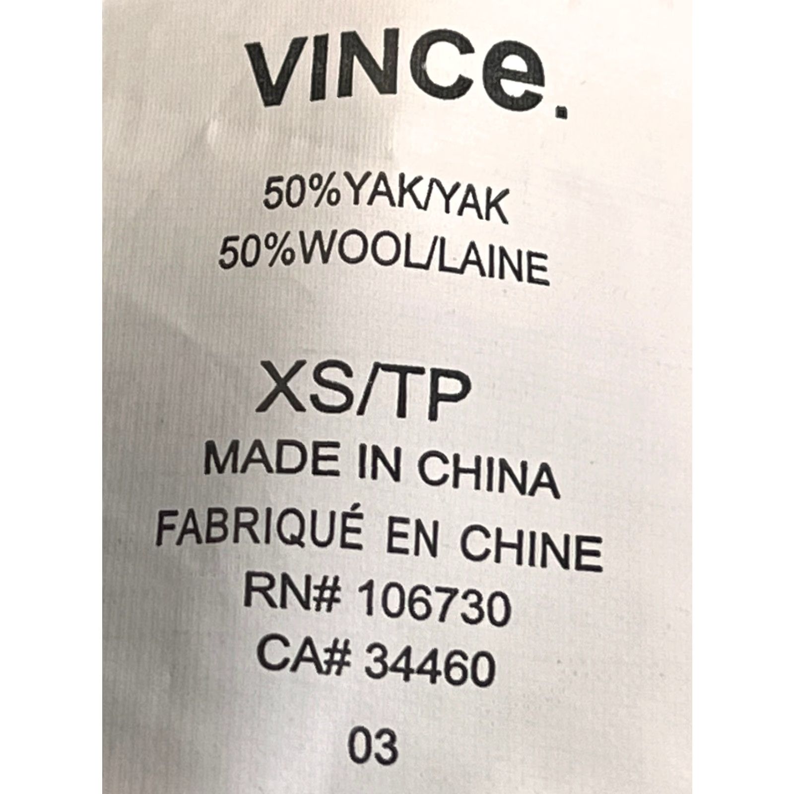 Vince Vince Cardigan Sweater Women XS Black Open Front Yak Wool GUC Size XS Size XS / US 0-2 / IT 36-38 - 7 Thumbnail