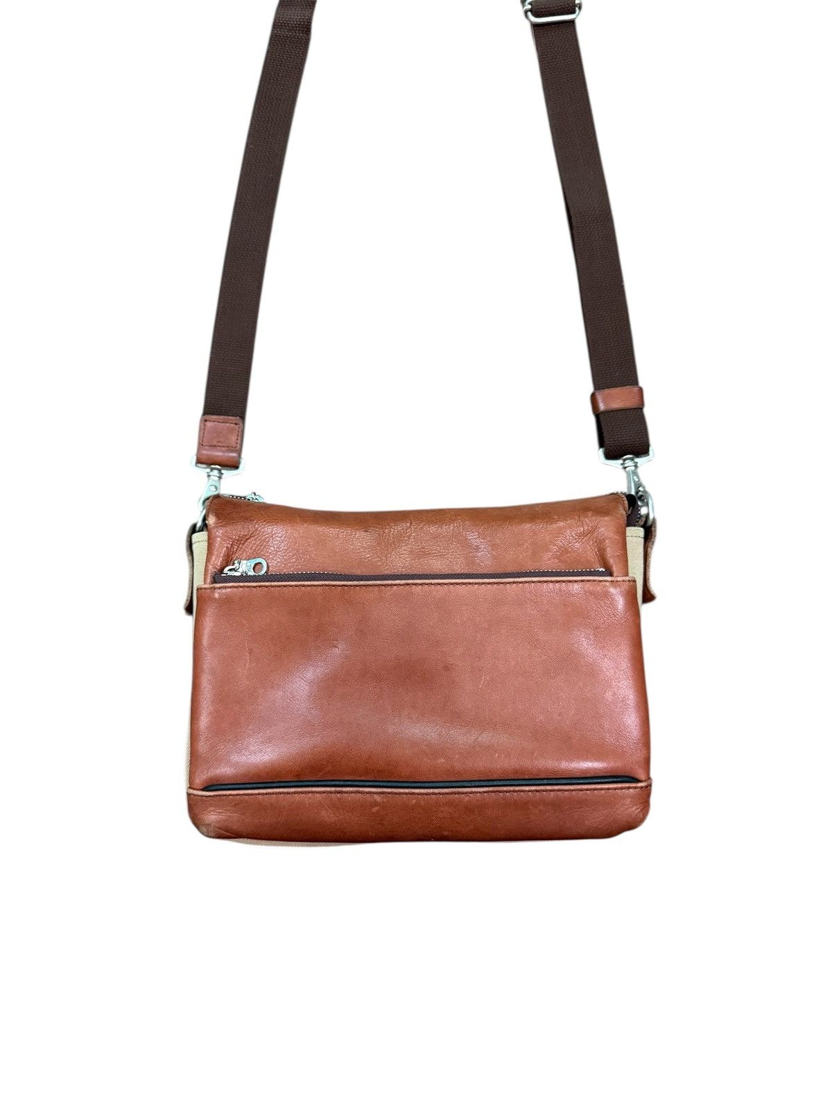Japanese Brand RARE BAGGY PORT LEATHER CROSSBODY BAG Size ONE SIZE - 3 Thumbnail