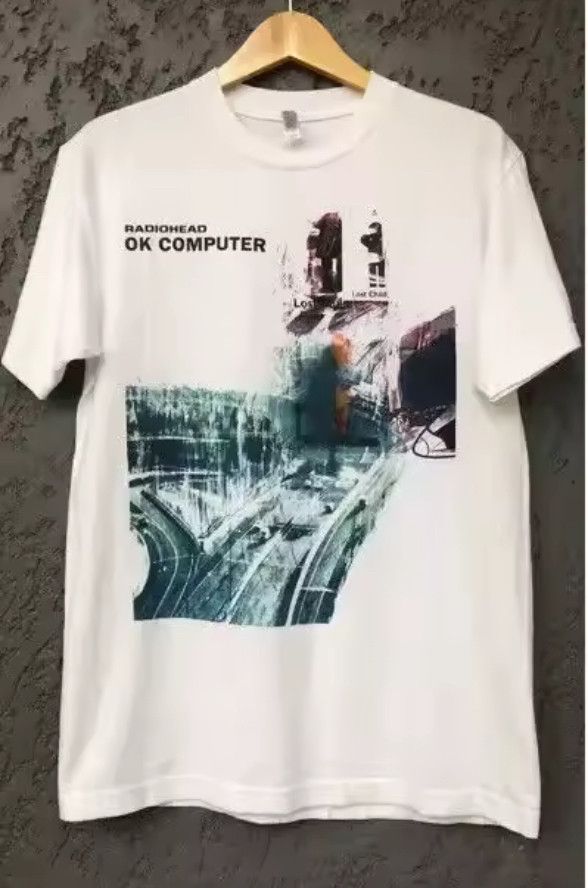 Other Y2K Streetwear Retro Radiohead Computer Print White T-Shirt Size US M / EU 48-50 / 2 - 2 Thumbnail
