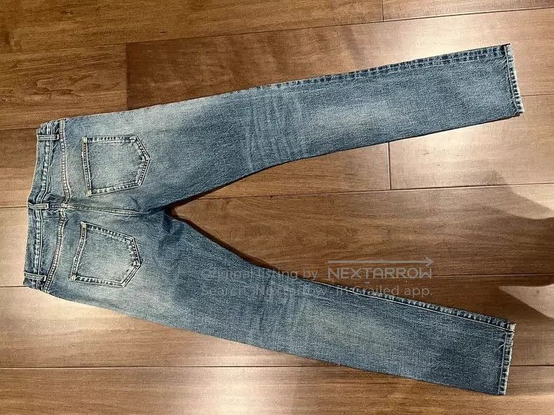 Yves Saint Laurent YSL SLP D02 Distressed Denim Jeans. Size US 27 - 2 Thumbnail