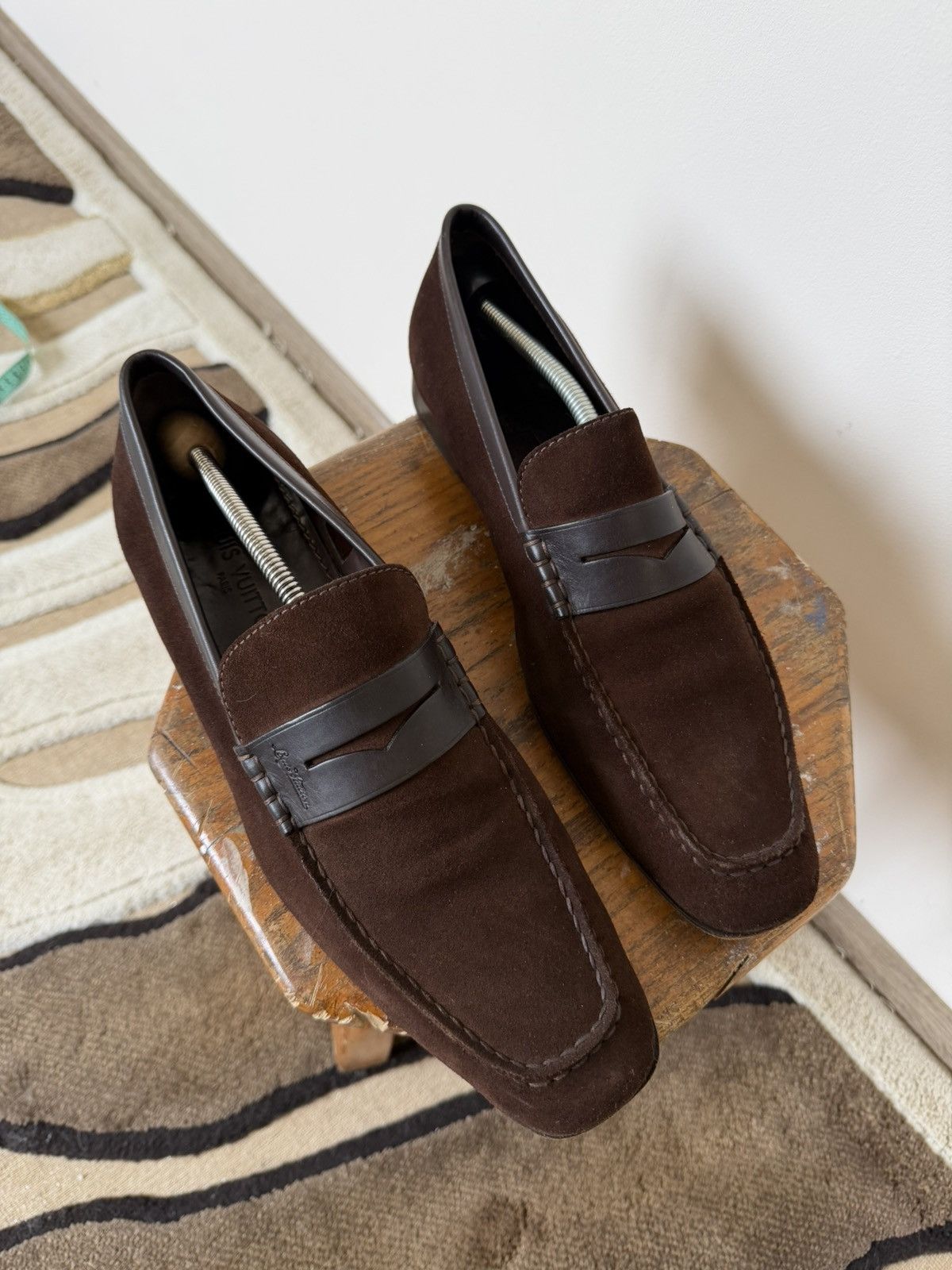 Louis Vuitton Vintage Louis Vuitton Suede Loafers Luxury Size US 10 / EU 43 - 5 Thumbnail