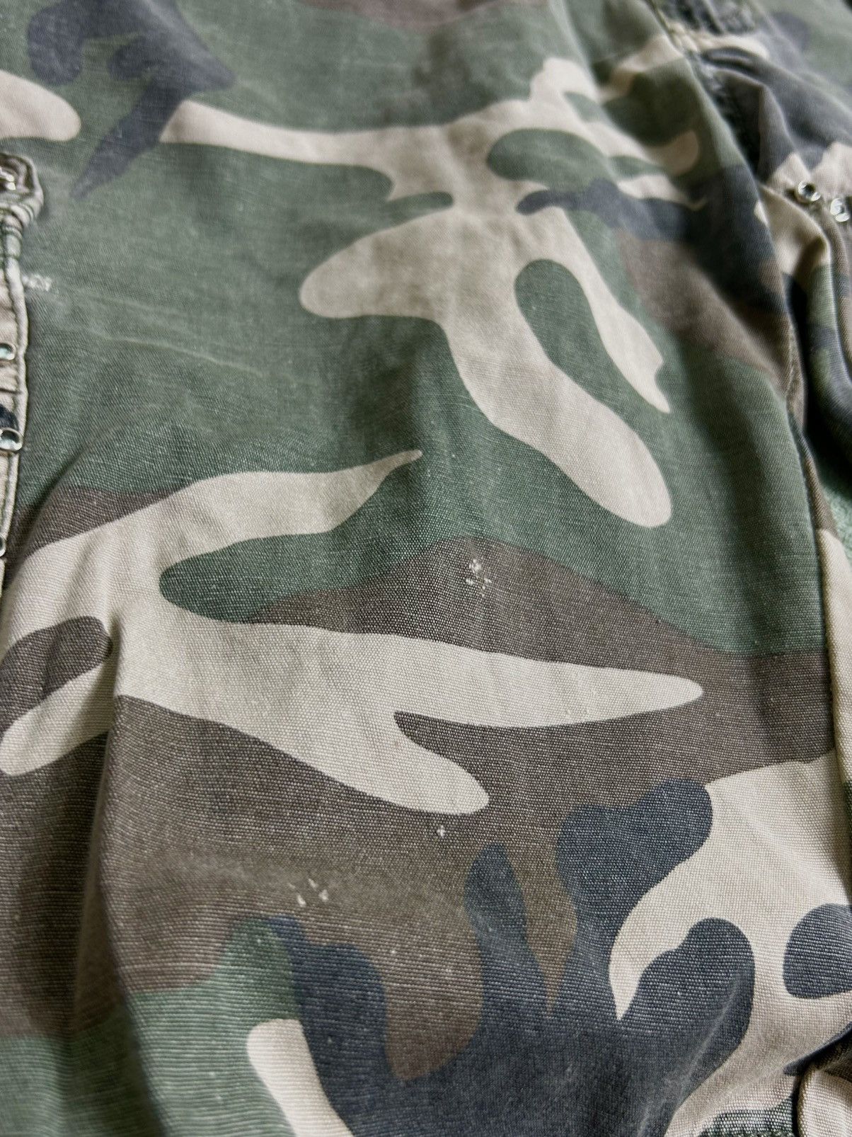 Japanese Brand Y2K Military Camo Baggy Cargo Pants 00s Studs & Rhinestones Size US 29 - 12 Thumbnail