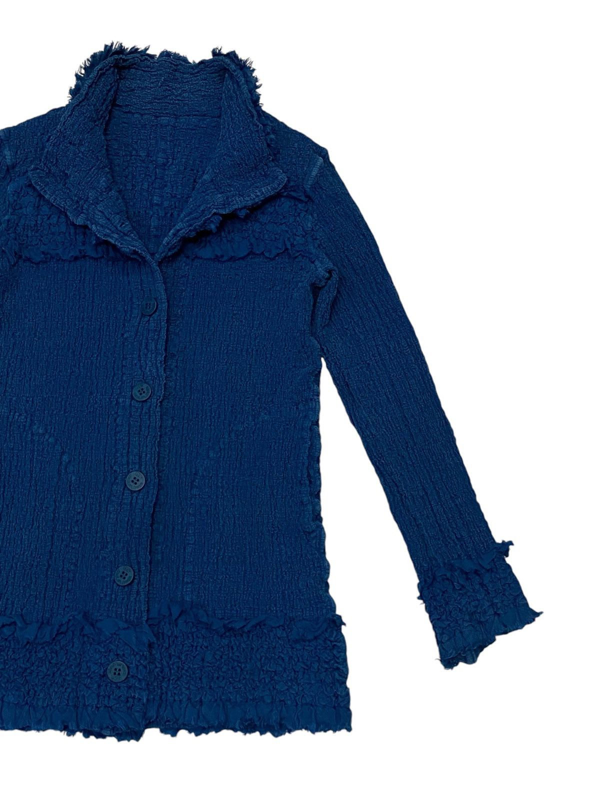 Issey Miyake Me By Issey Miyake Cauliflower Blue Jacket Size M / US 6-8 / IT 42-44 - 10 Thumbnail