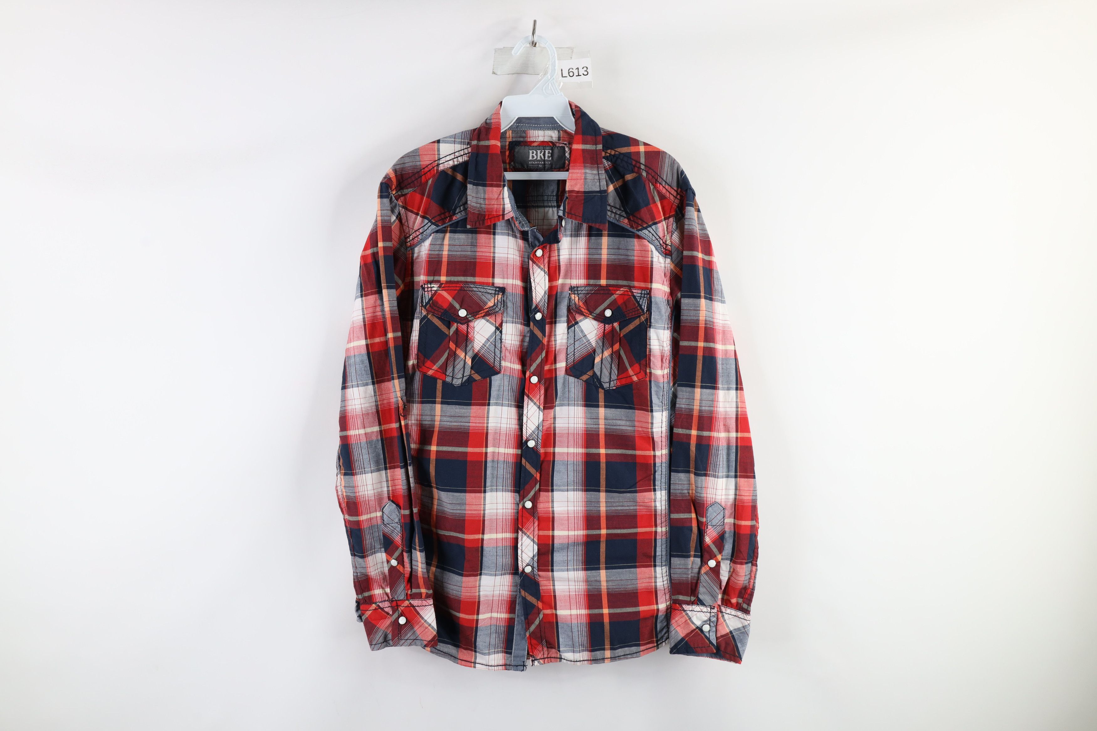 Vintage Buckle BKE Fit Thick Stitch MMA Fighting Button Shirt Plaid Size US M / EU 48-50 / 2 - 1 Thumbnail