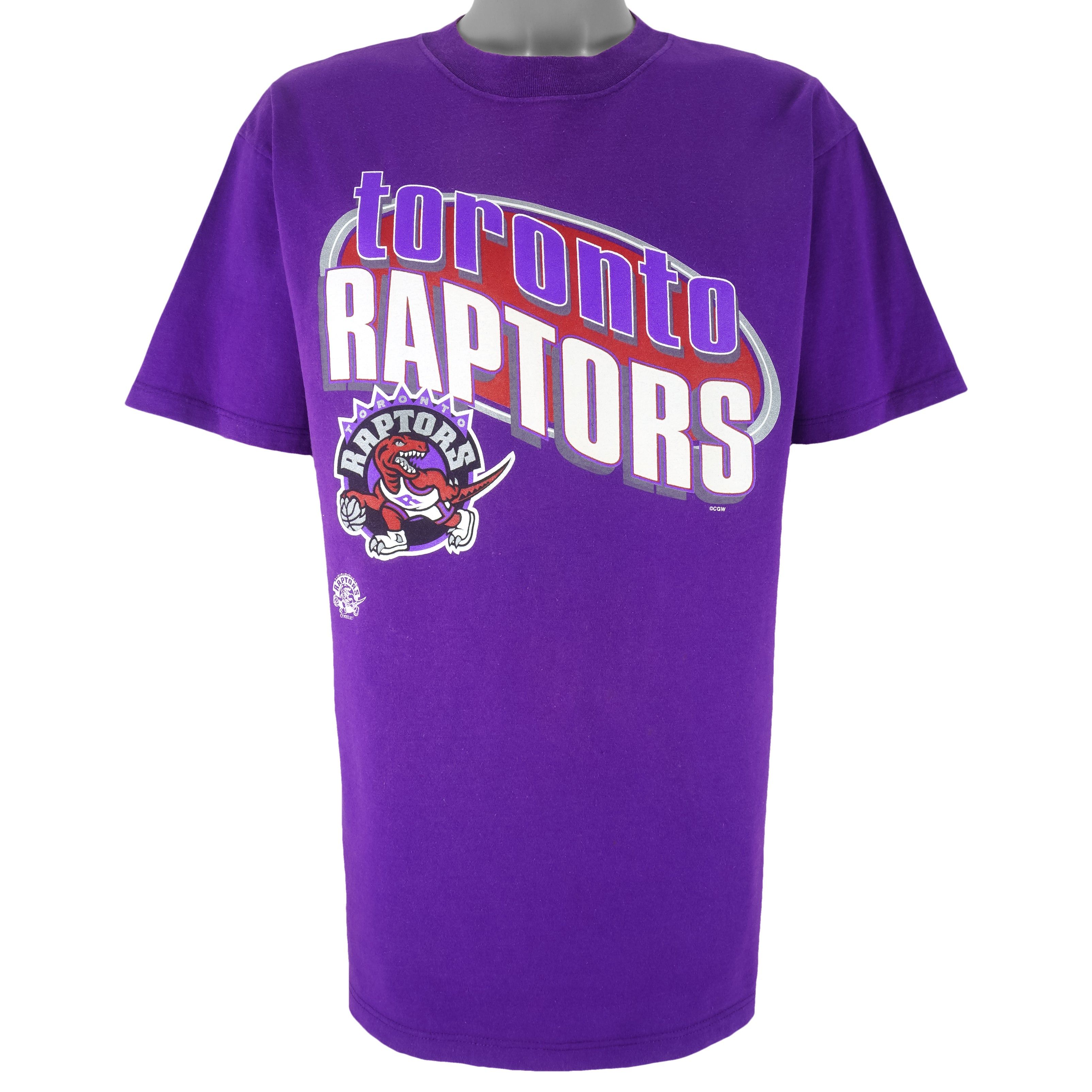 NBA (Waves) - Toronto Raptors T-Shirt 1990s Size US L / EU 52-54 / 3 - 1 Thumbnail