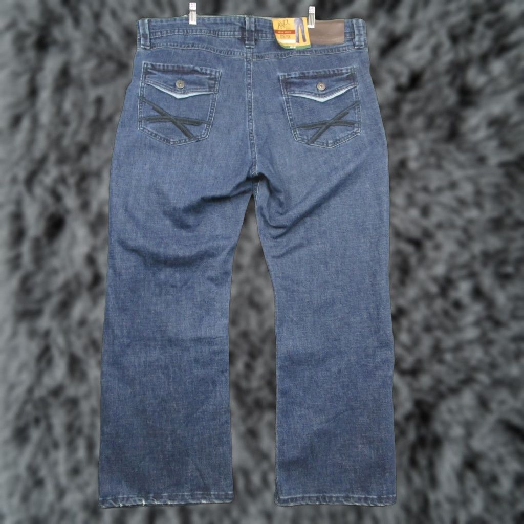 Denime Axel Jeans Mens 40x30 Blue Slim Boot Stretch Denim Pockets Western Pants Size US 40 / EU 56 - 1 Thumbnail