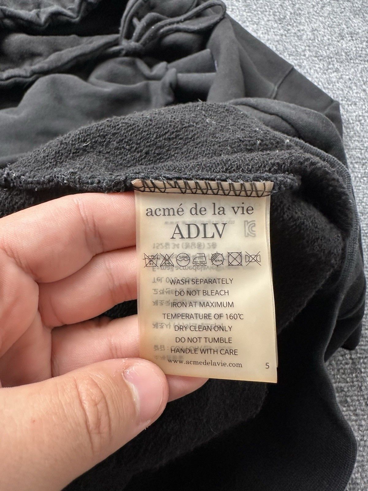Other Mens Hoodie ADLV Acne De La Vie Black Rainbow Earth, Size XL Size US XL / EU 56 / 4 - 7 Thumbnail