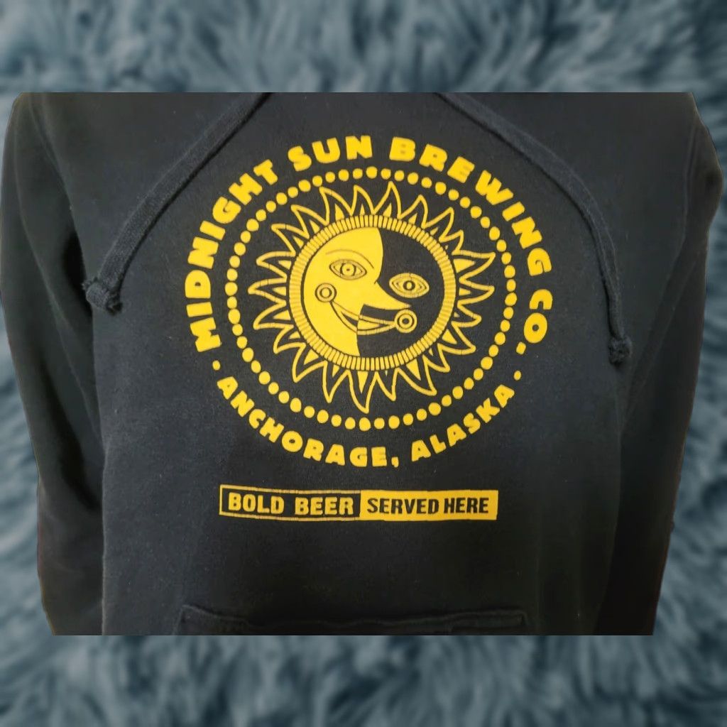 Vintage Midnight Sun Brewing Co Anchorage AK ALASKA Craft Beer Brewery Hoodie Small Size US S / EU 44-46 / 1 - 1 Thumbnail