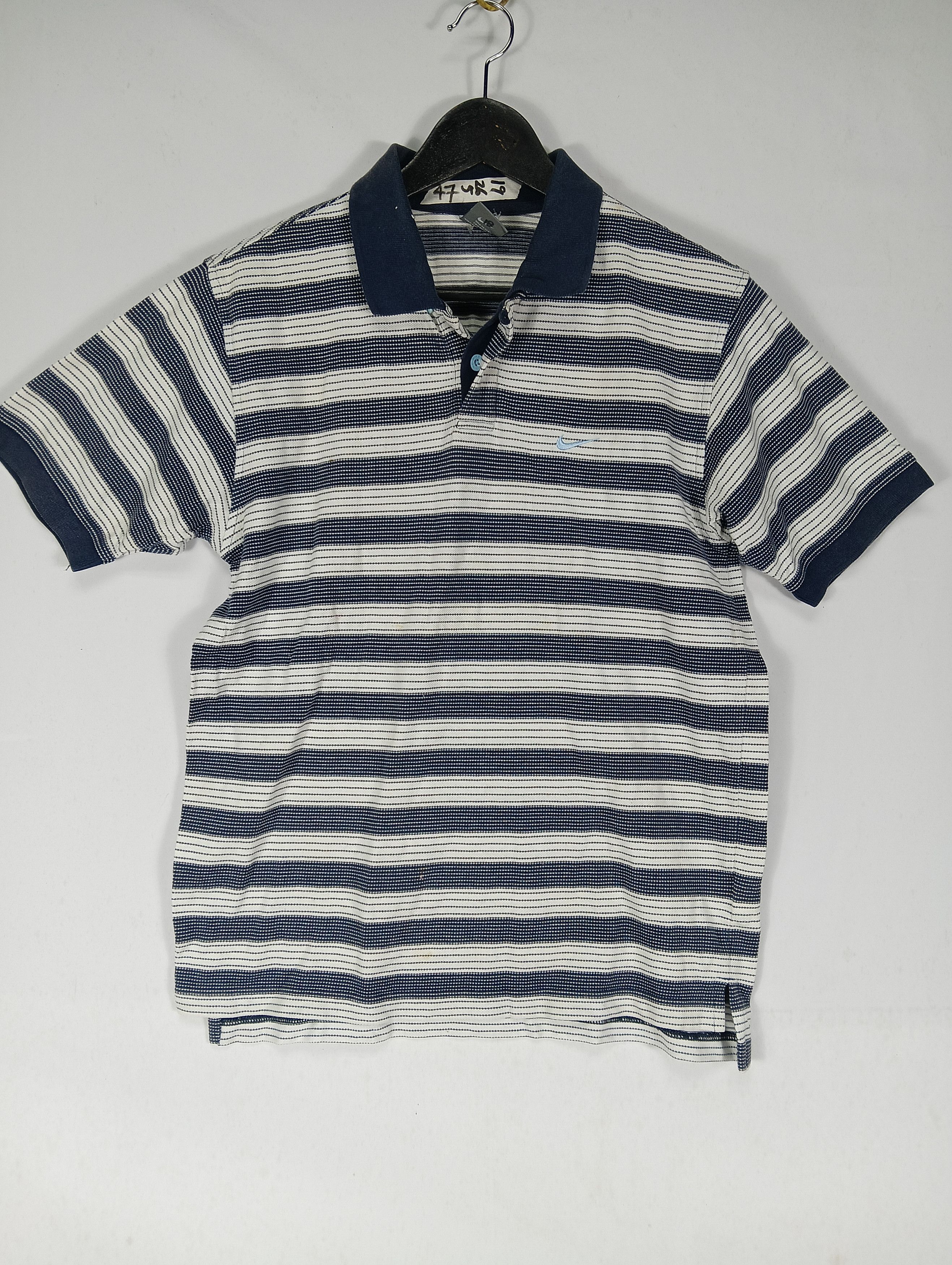 Nike nike polo tee swooh logo stripe Size US M / EU 48-50 / 2 - 1 Thumbnail
