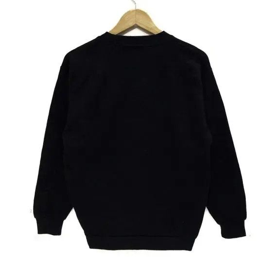 Vintage Vintage ANRICO VALENTINO Spell Out Pocket Black Sweatshirt Size US M / EU 48-50 / 2 - 5 Thumbnail