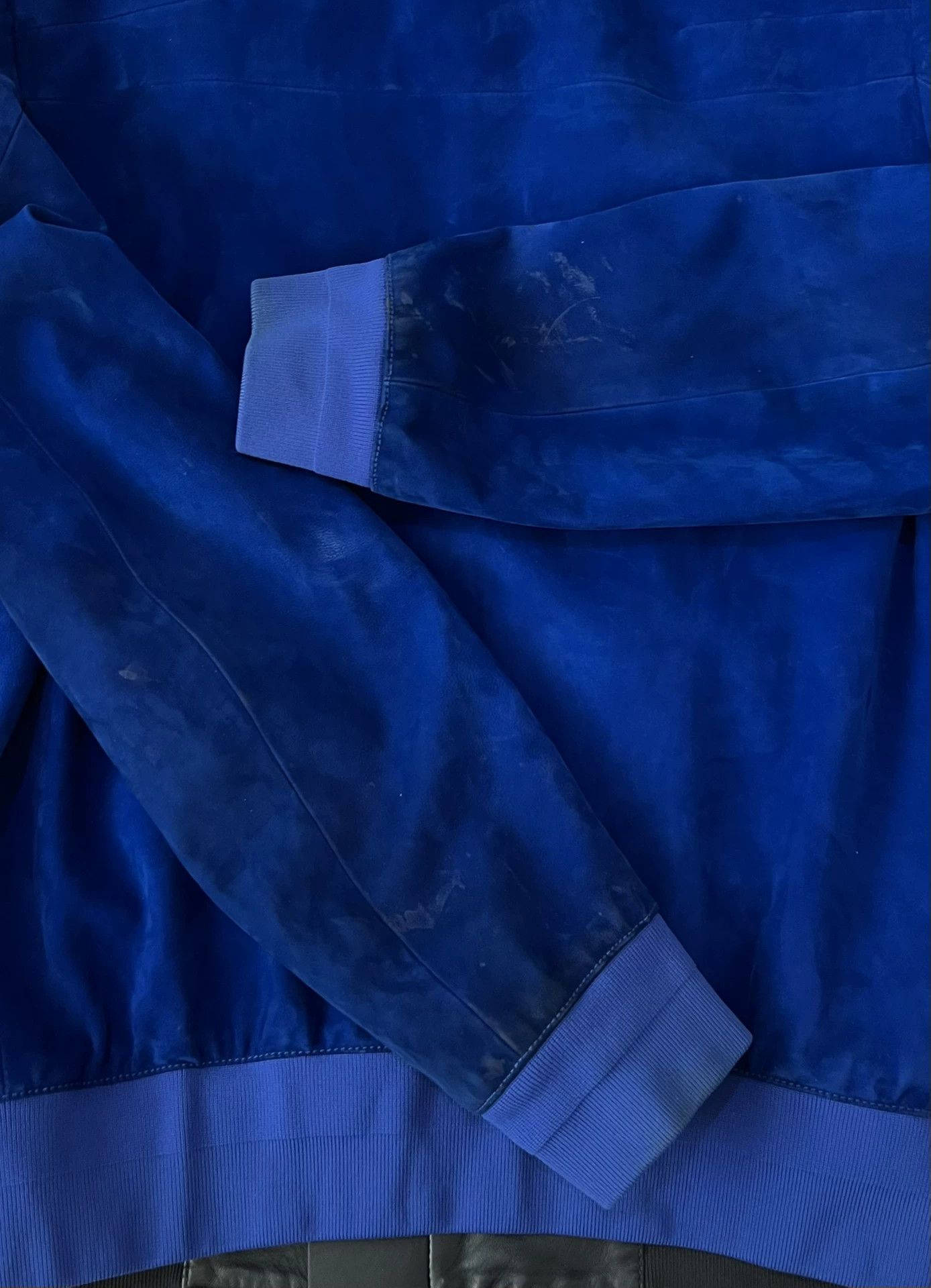 Dior Dior Klein Blue Suede Baseball Jacket Size US S / EU 44-46 / 1 - 7 Thumbnail
