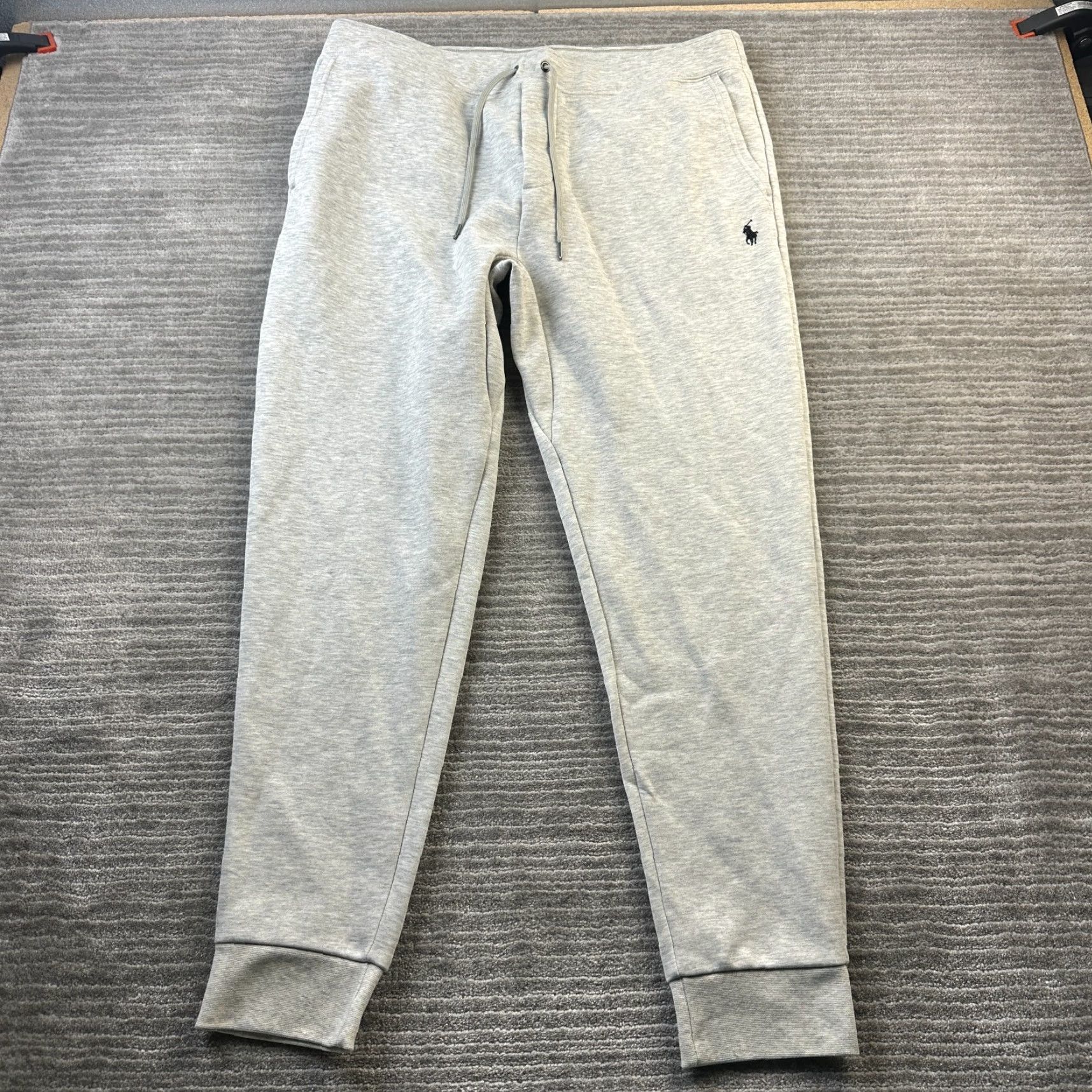 Polo Ralph Lauren Polo Ralph Lauren Pants Jogger XL Mens Gray Double Knit Tech Fleece Athletic Activewear Size US XL / EU 56 / 4 - 2 Thumbnail