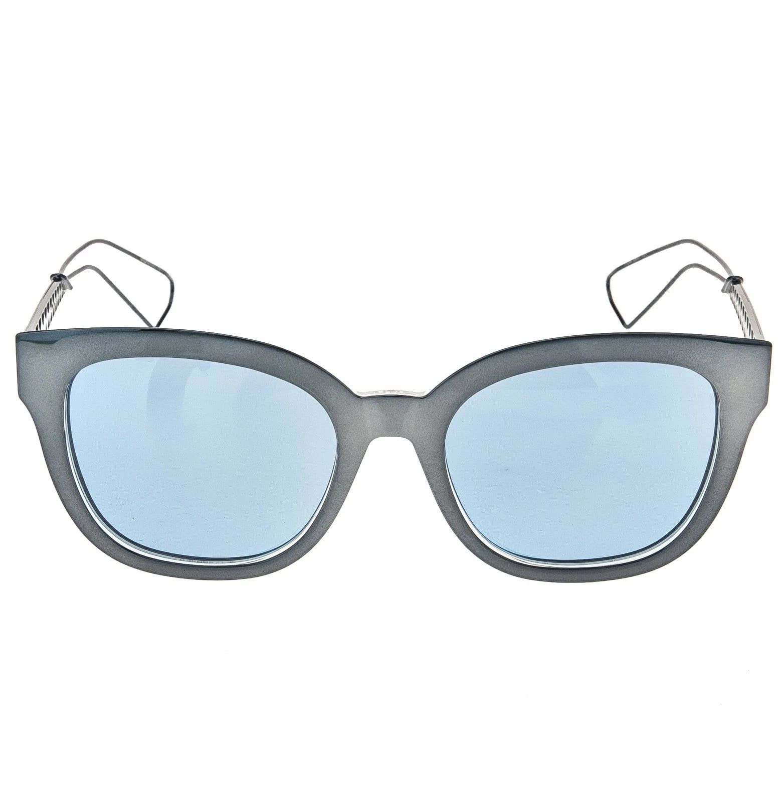 Christian Dior Monsieur CHRISTIAN DIOR DIORAMA 1 Grey Blue Mirrored Metal RAMA Size ONE SIZE - 7 Thumbnail