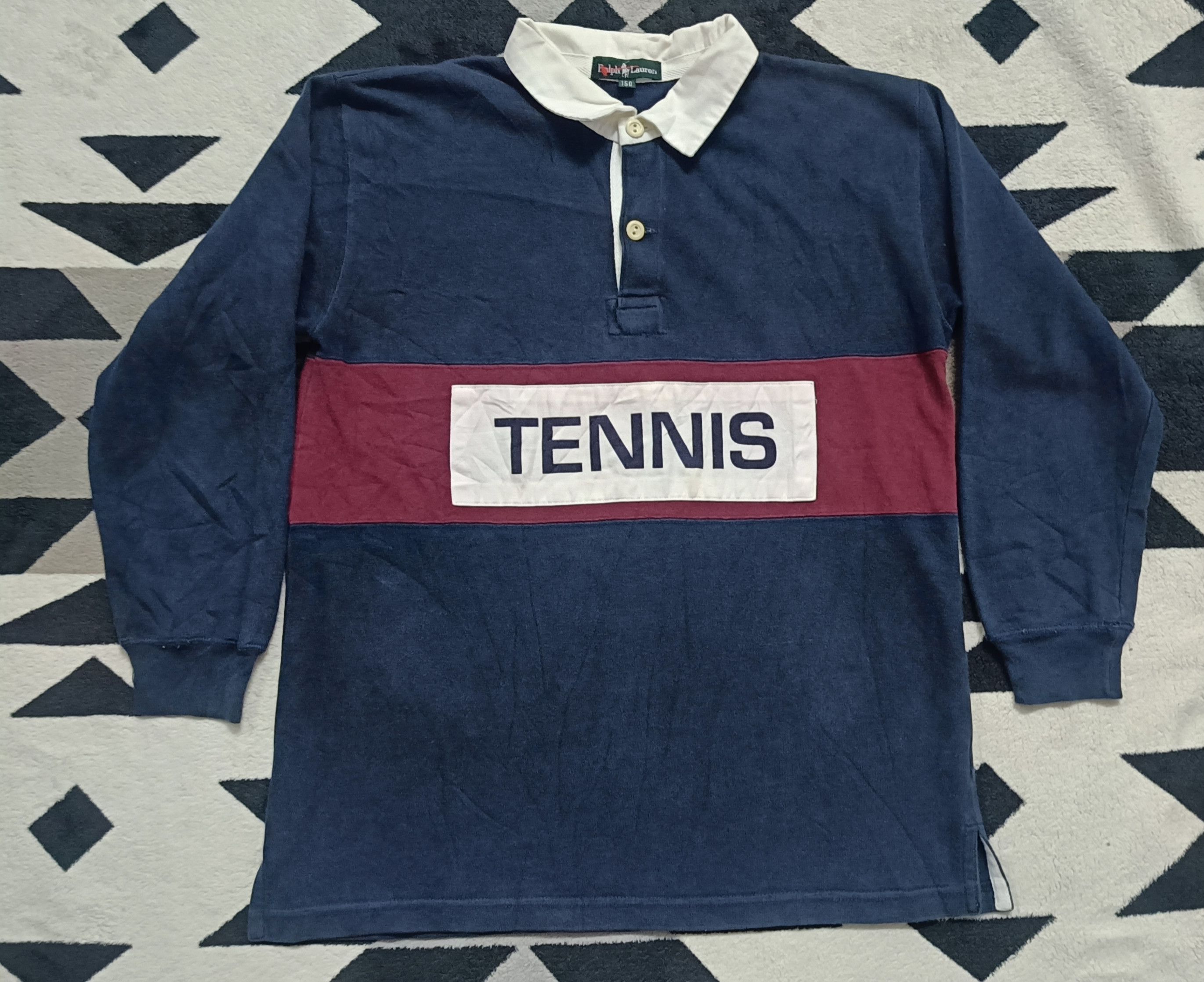 Polo Ralph Lauren 🔥🔥Rare Vintage 90s Polo Ralph Lauren Tennis L/Sleeve Tee Size XS / US 0-2 / IT 36-38 - 2 Thumbnail